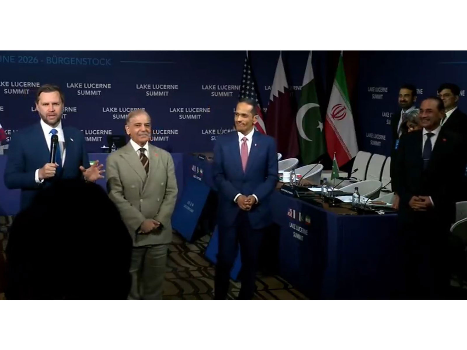 US Vice President JD Vance speaks during a media interaction in Switzerland. (Image Source: White House/YouTube) 