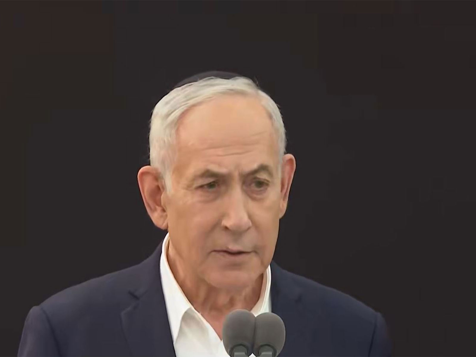 Prime Minister Benjamin Netanyahu speaks at a memorial event in Israel. (Photo: X/@netanyahu)