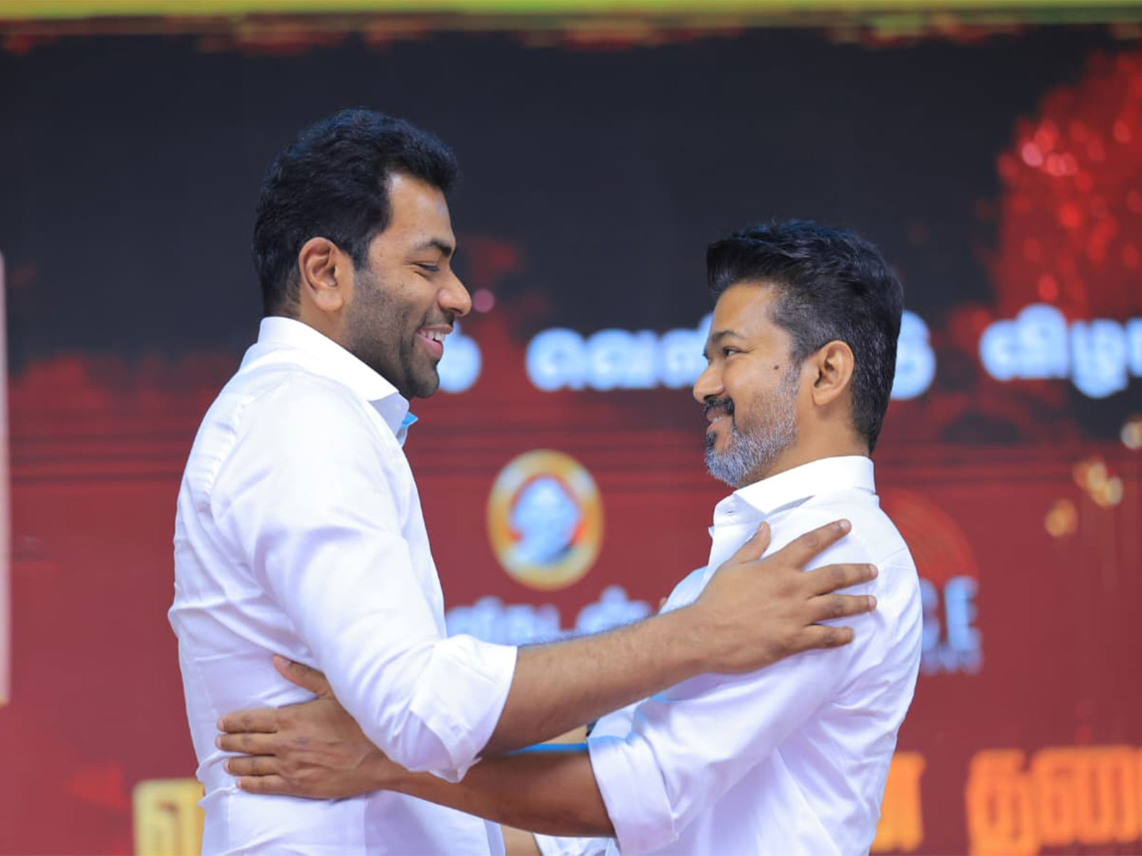 Tamil Nadu Minister Aadhav Arjuna and CM Vijay (Photo/x/@AadhavArjuna)