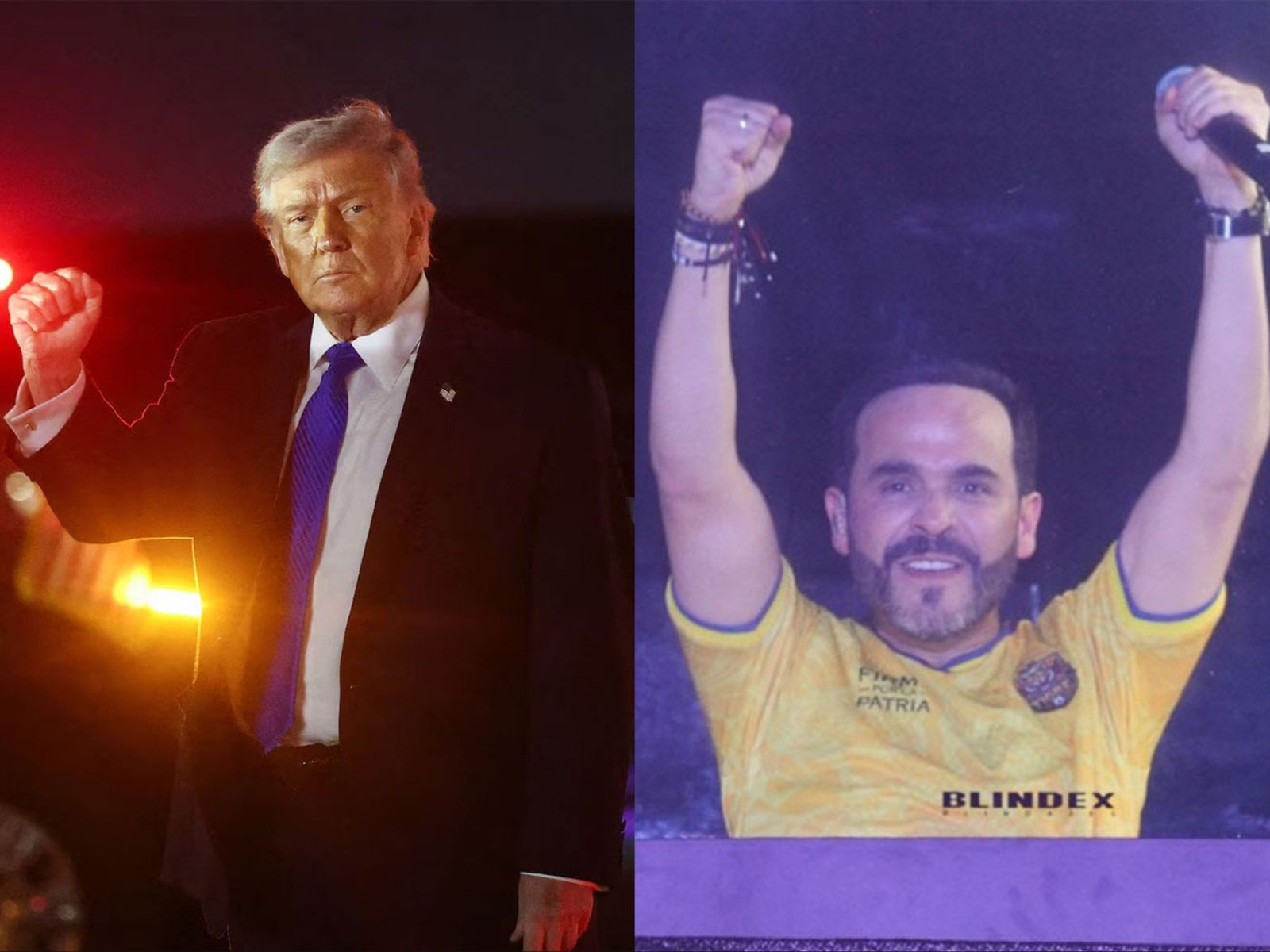 US President Donald Trump and Colombia's president-elect Abelardo de la Espriella (Photo/Reuters)