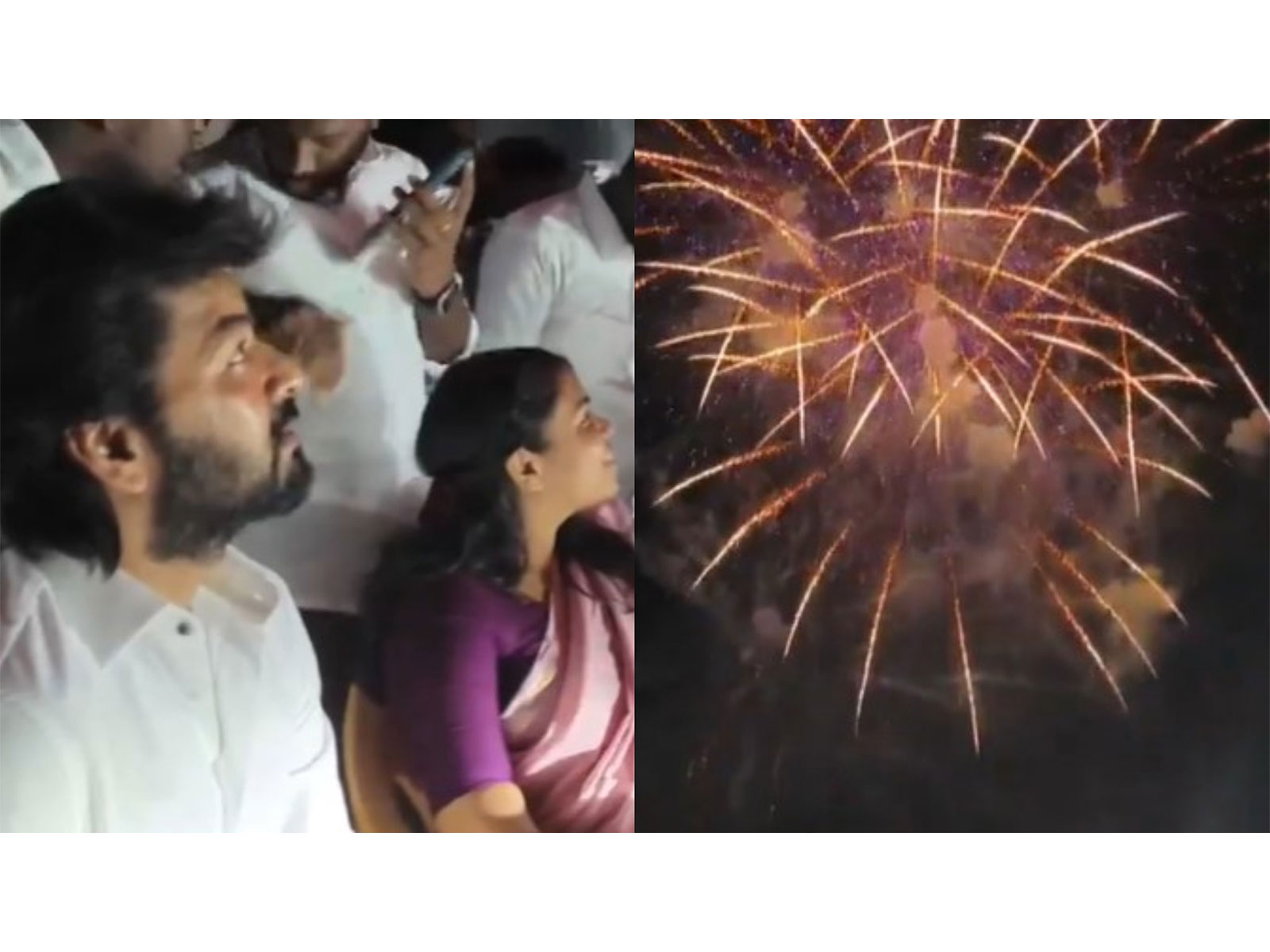 Actor Jai, State Minister Keerthana join grand fireworks celebration in Sivakasi (Photo/ANI) Actor Jai, State Minister Keerthana join grand fireworks celebration in Sivakasi (Photo/ANI)