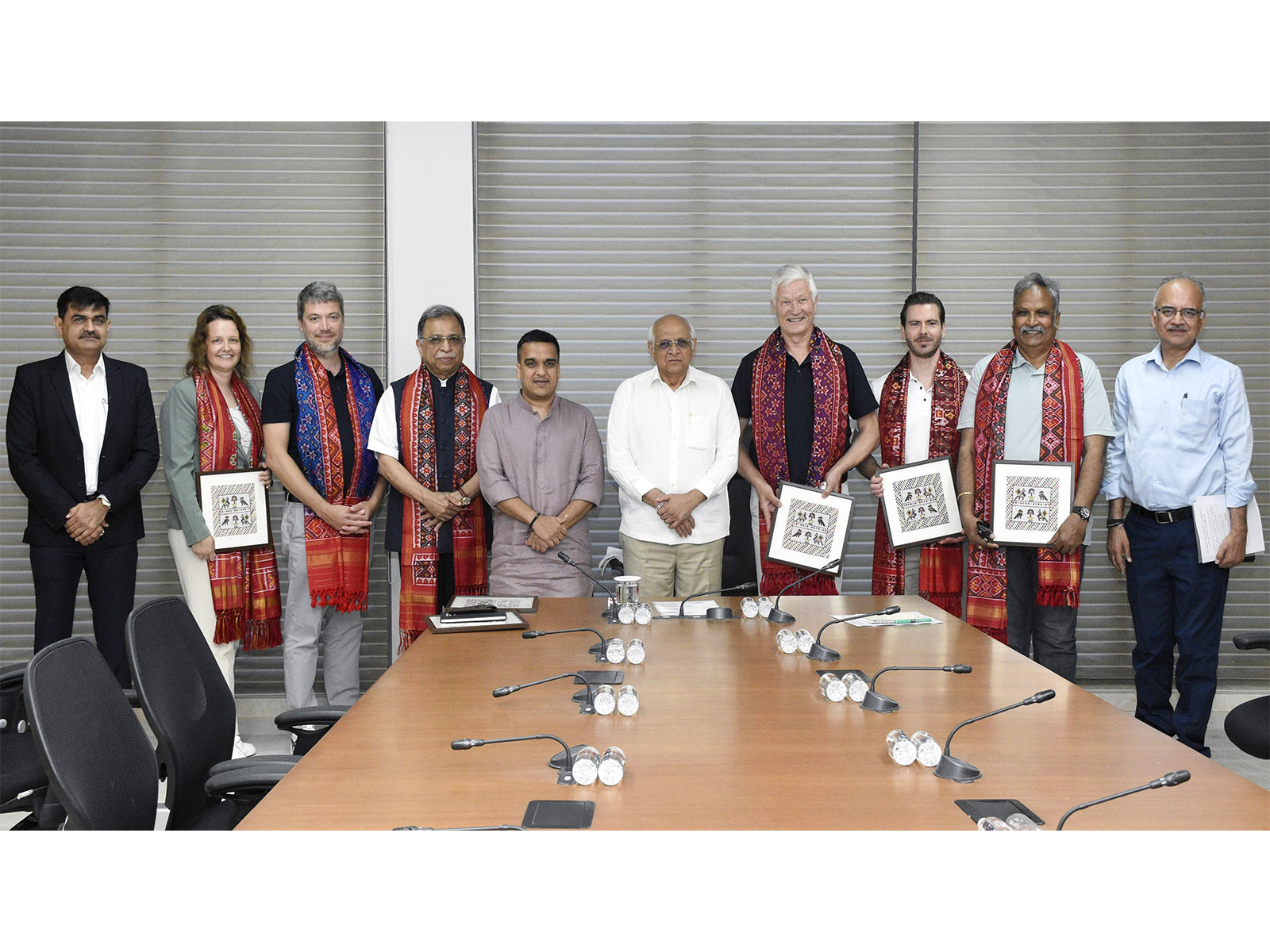 World Athlectics Delegation meets Gujarat CM Bhupendra Patel (Photo: Gujarat CMO)