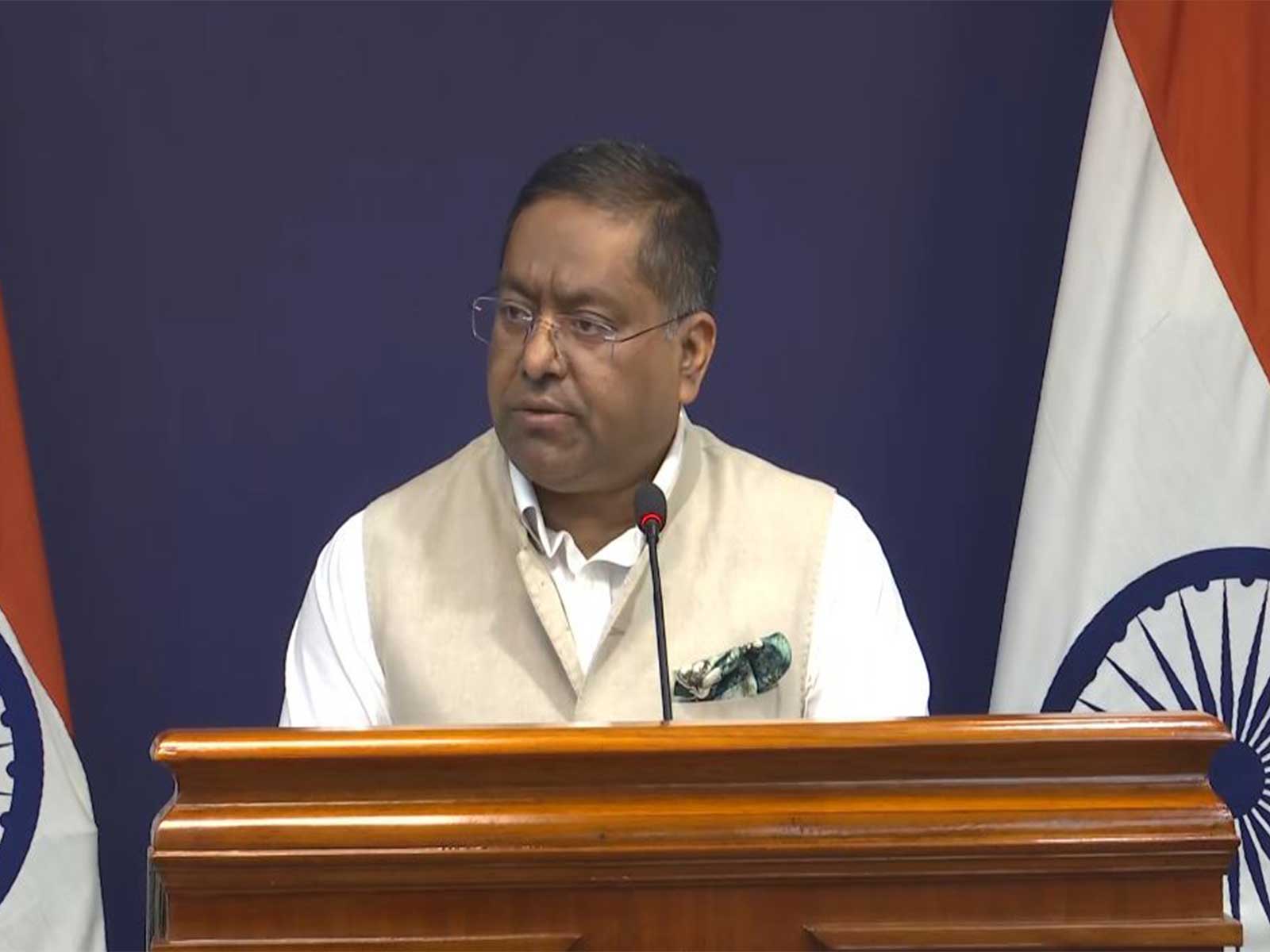 MEA Spokesperson Randhir Jaiswal (Photo/Youtube @MEAIndia)