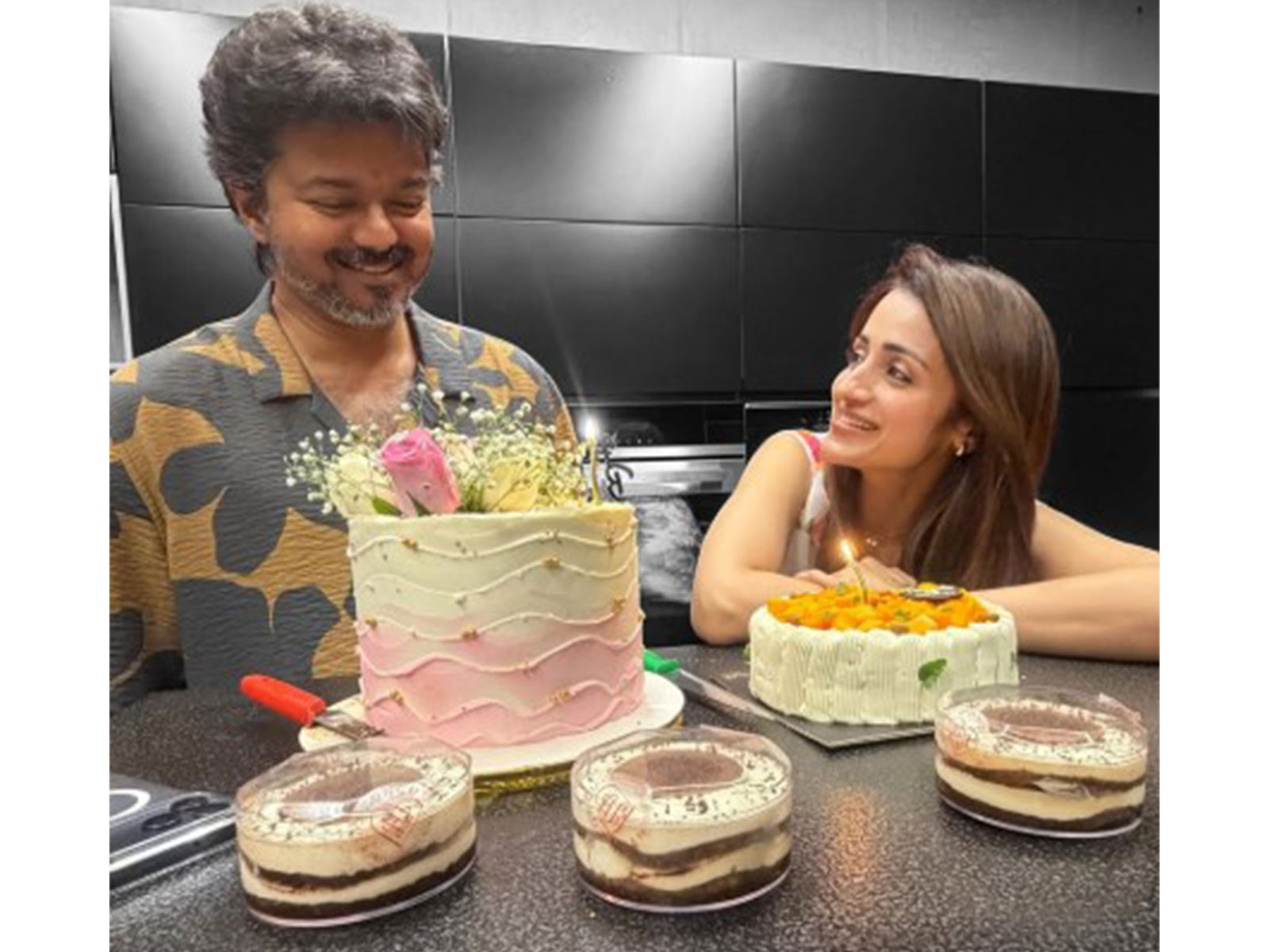 Actor Trisha with TN CM Vijay (Image source:Trisha's Instagram) Actor Trisha with TN CM Vijay (Image source:Trisha's Instagram)