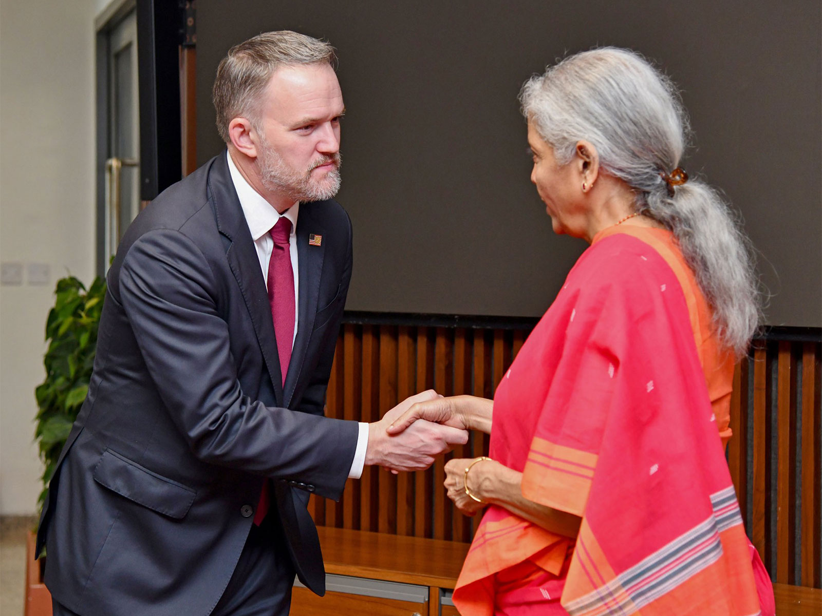Jamieson Greer and Nirmala Sithraman (Photo/@MinistryofFinance) Jamieson Greer and Nirmala Sithraman (Photo/@MinistryofFinance)