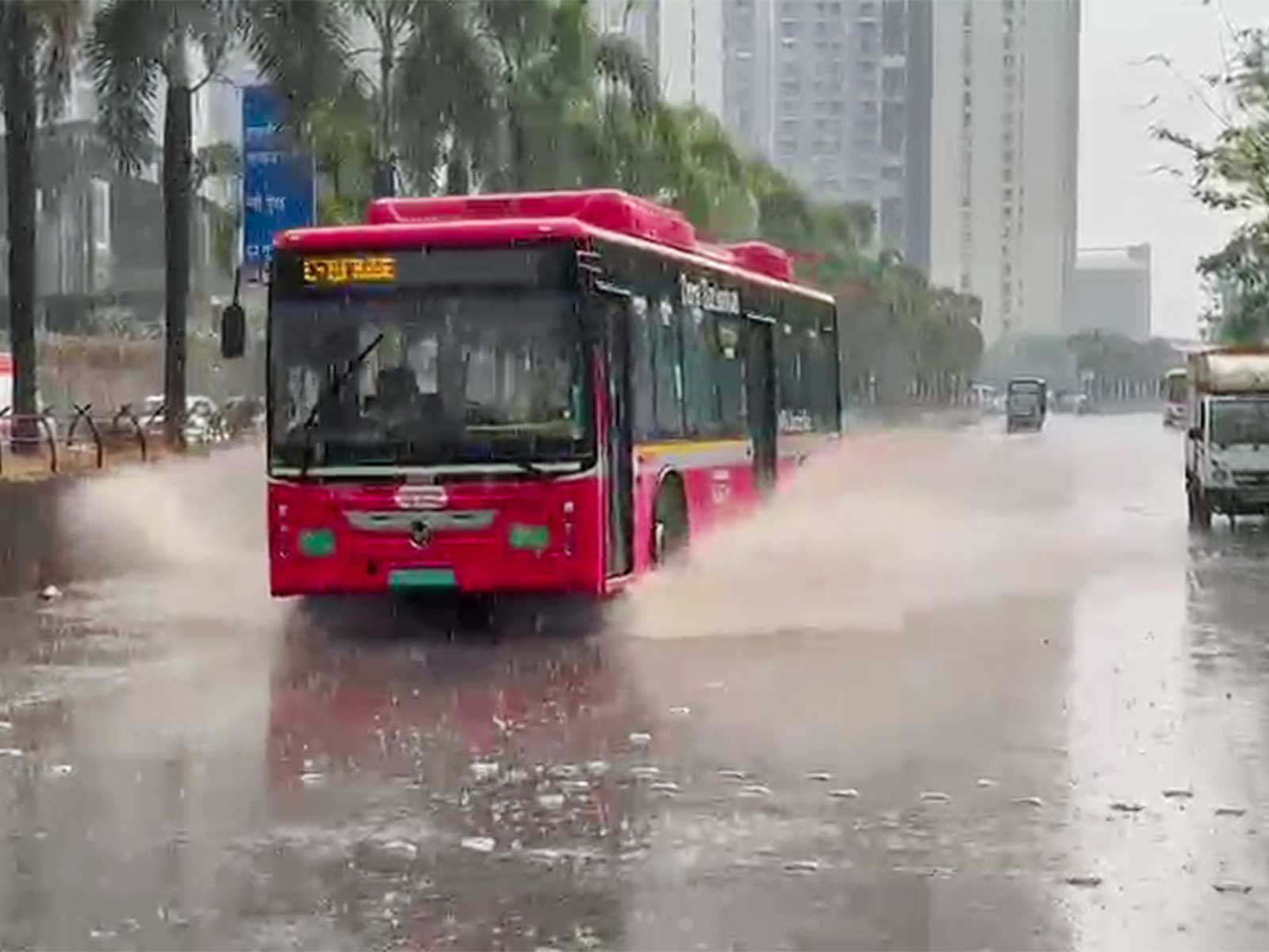 Mumbai rains continue (Photo/ANI)