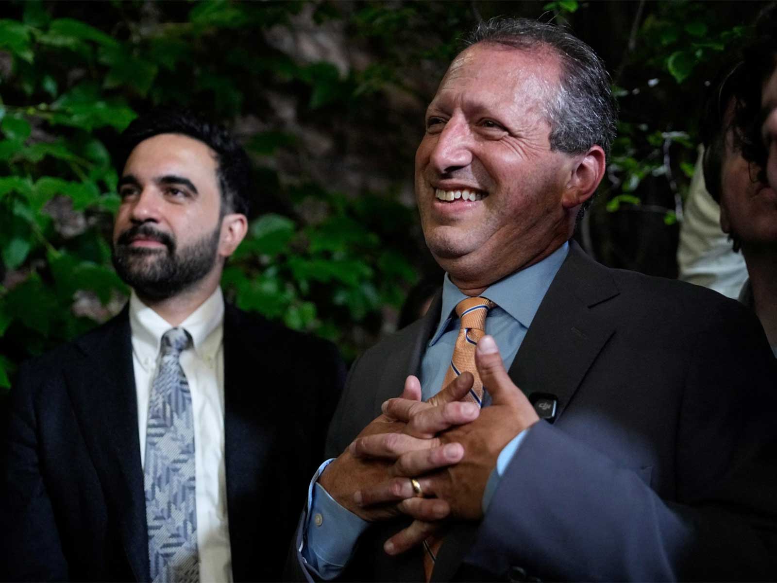 New York City Mayor Zohran Mamdani with Progressive candidate Brad Lander  (Photo/Reuters)