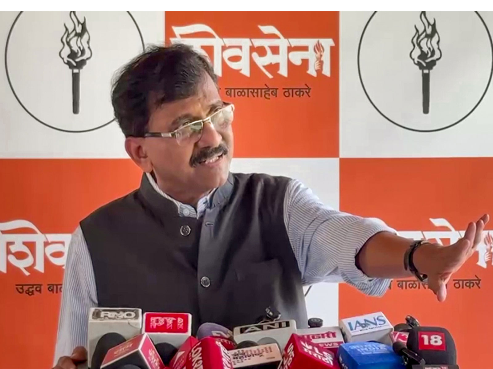 Shiv Sena (UBT) MP Sanjay Raut addresses a press conference in Mumbai (File photo/ANI) Shiv Sena (UBT) MP Sanjay Raut addresses a press conference in Mumbai (File photo/ANI)