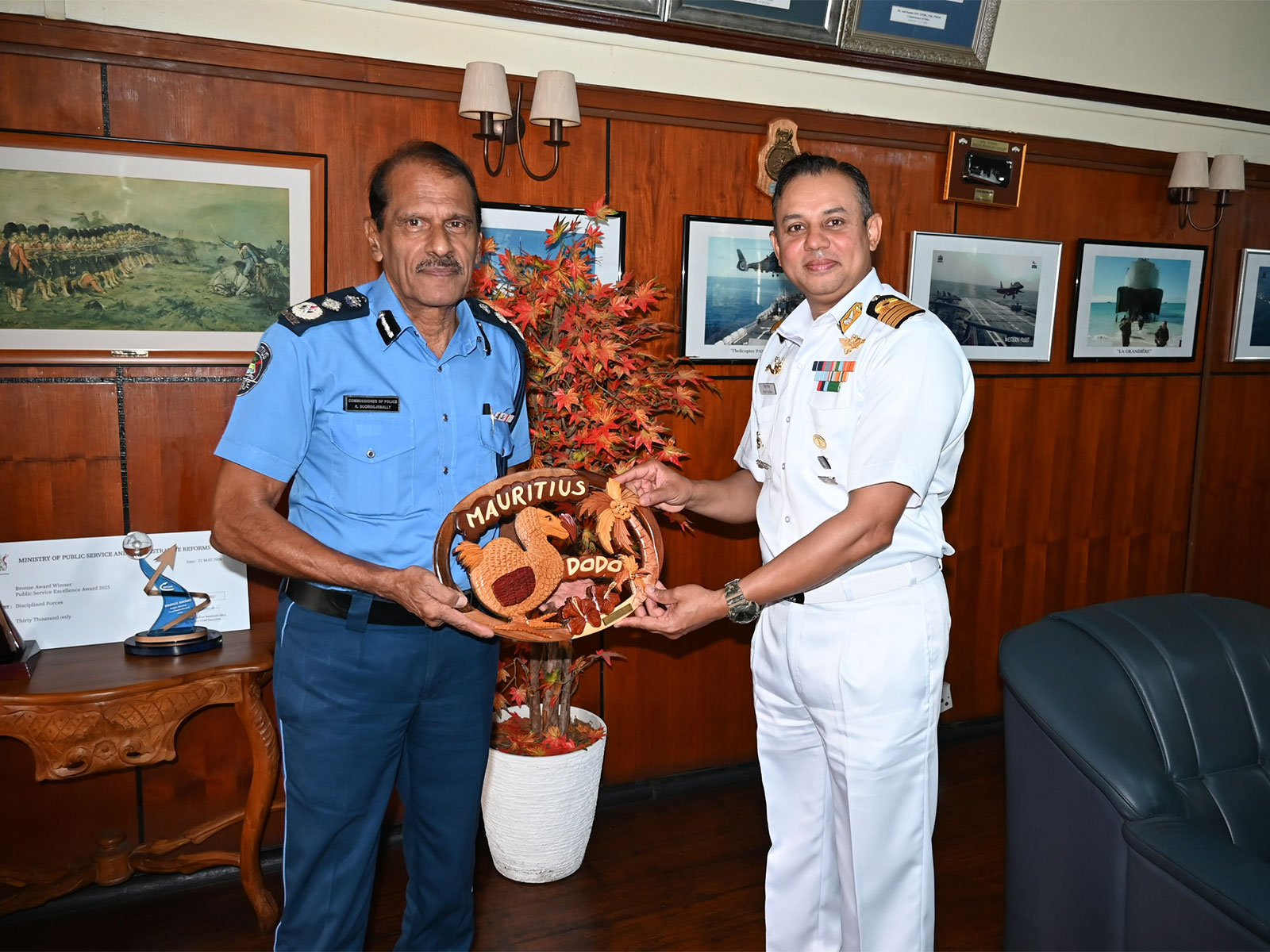 INS Tarkash concludes her port call at Port Louis (Photo/ANI) INS Tarkash concludes her port call at Port Louis (Photo/ANI)