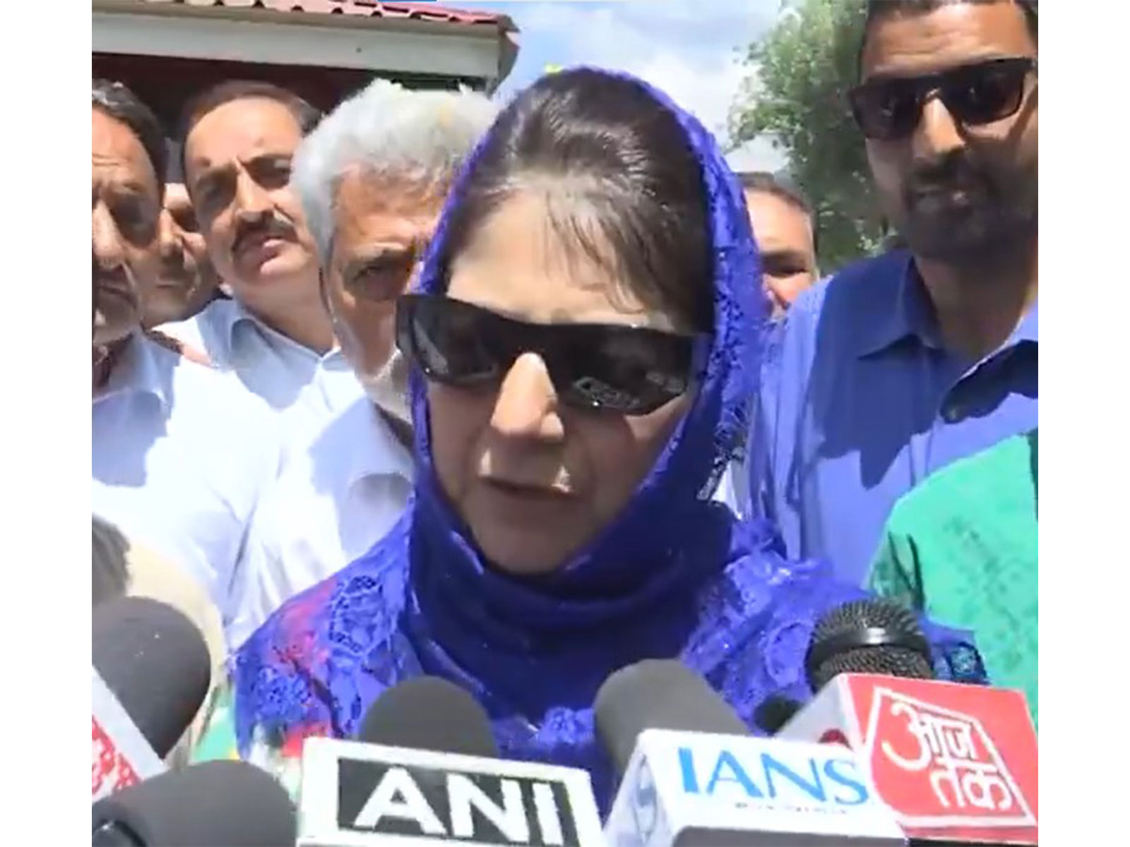 People’s Democratic Party (PDP) president Mehbooba Mufti (Photo/ANI)