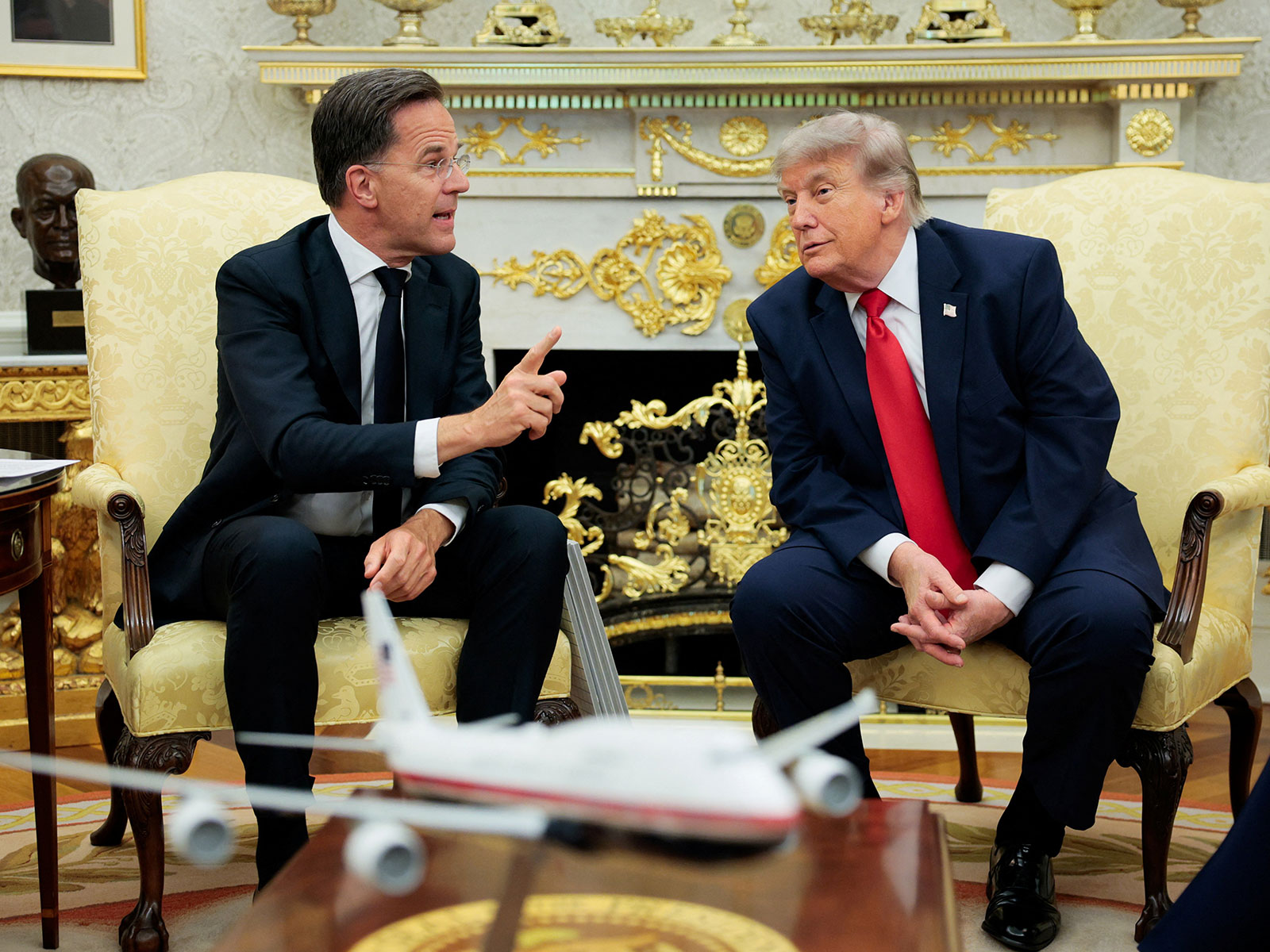 Secretary General of NATO, Mark Rutte and US President Donald Trump (Photo/Reuters)