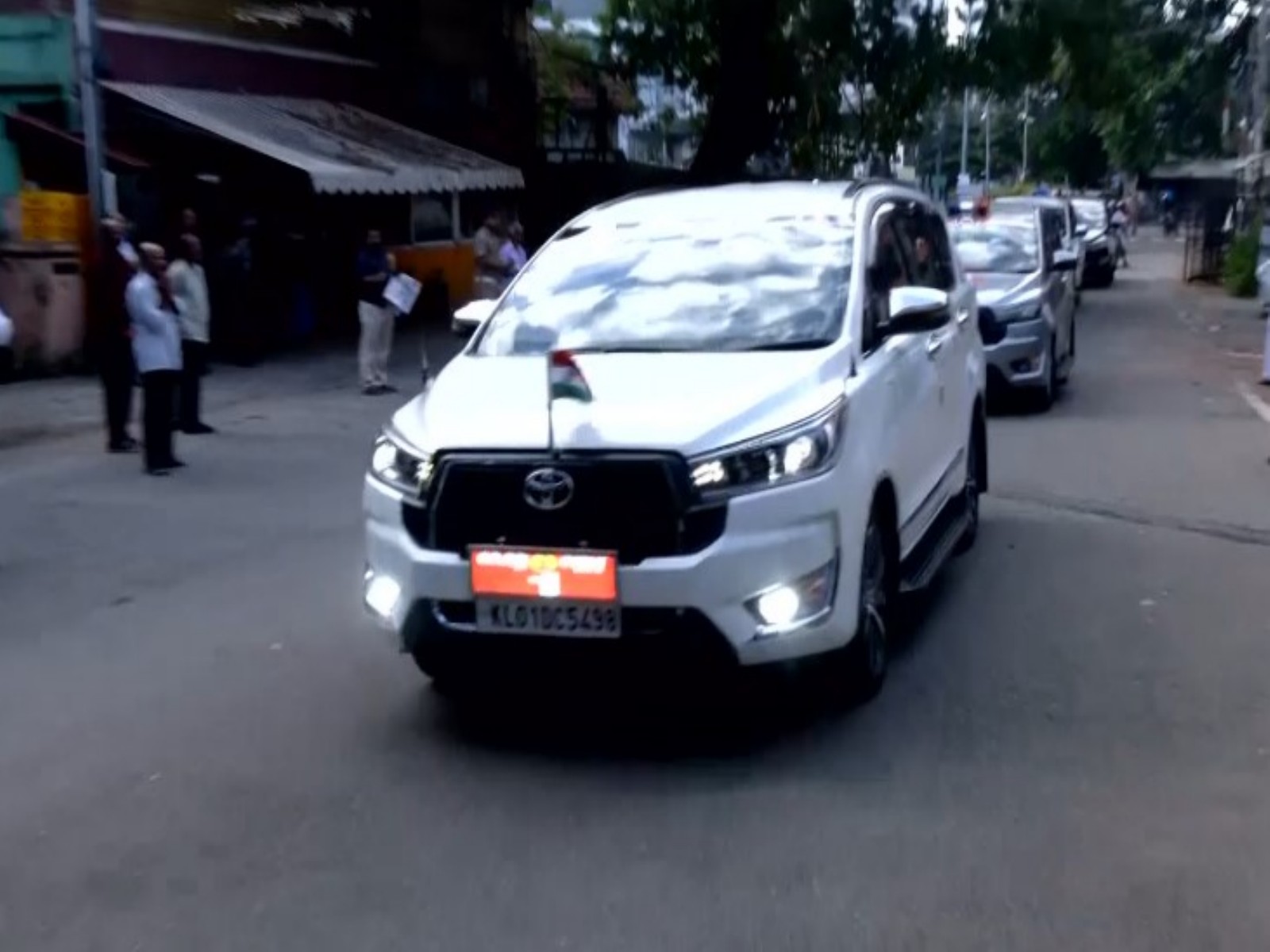 Keralam CM Satheesan on his way to Cliff House (Photo/ANI)