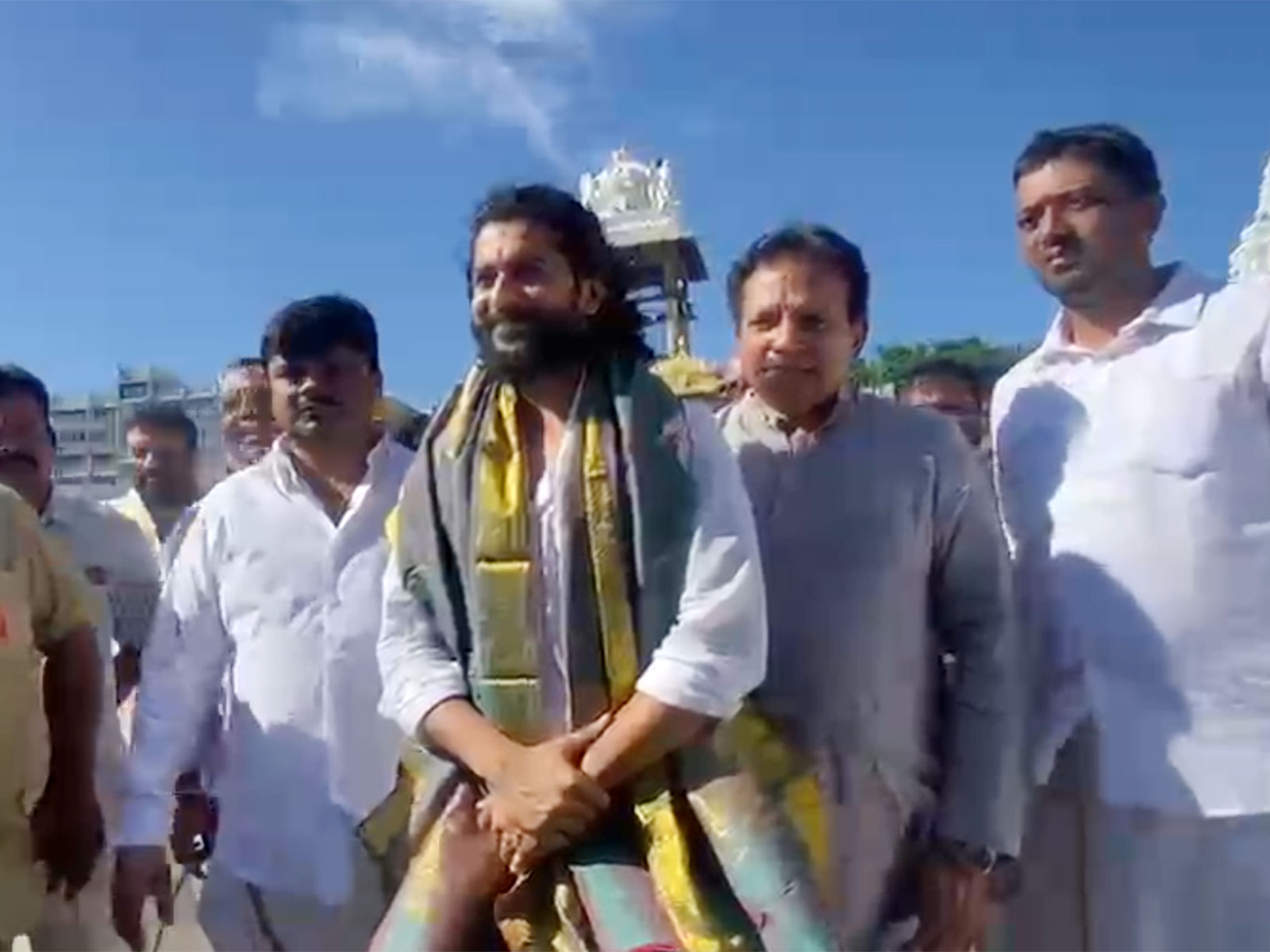 Nani at Tirumala (Photo/ANI) Nani at Tirumala (Photo/ANI)