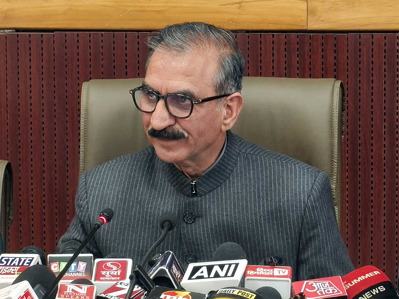 Himachal Pradesh Chief Minister Sukhvinder Singh Sukku (File photo/ANI)