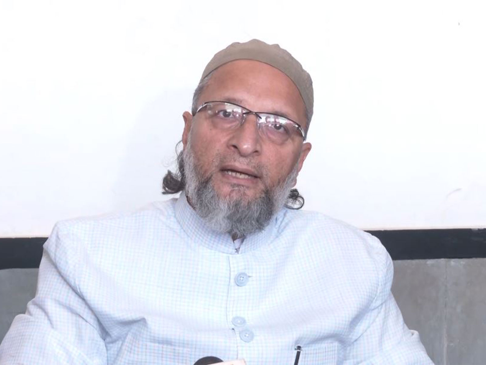 AIMIM Party President and MP Asaduddin Owaisi (Photo:ANI)