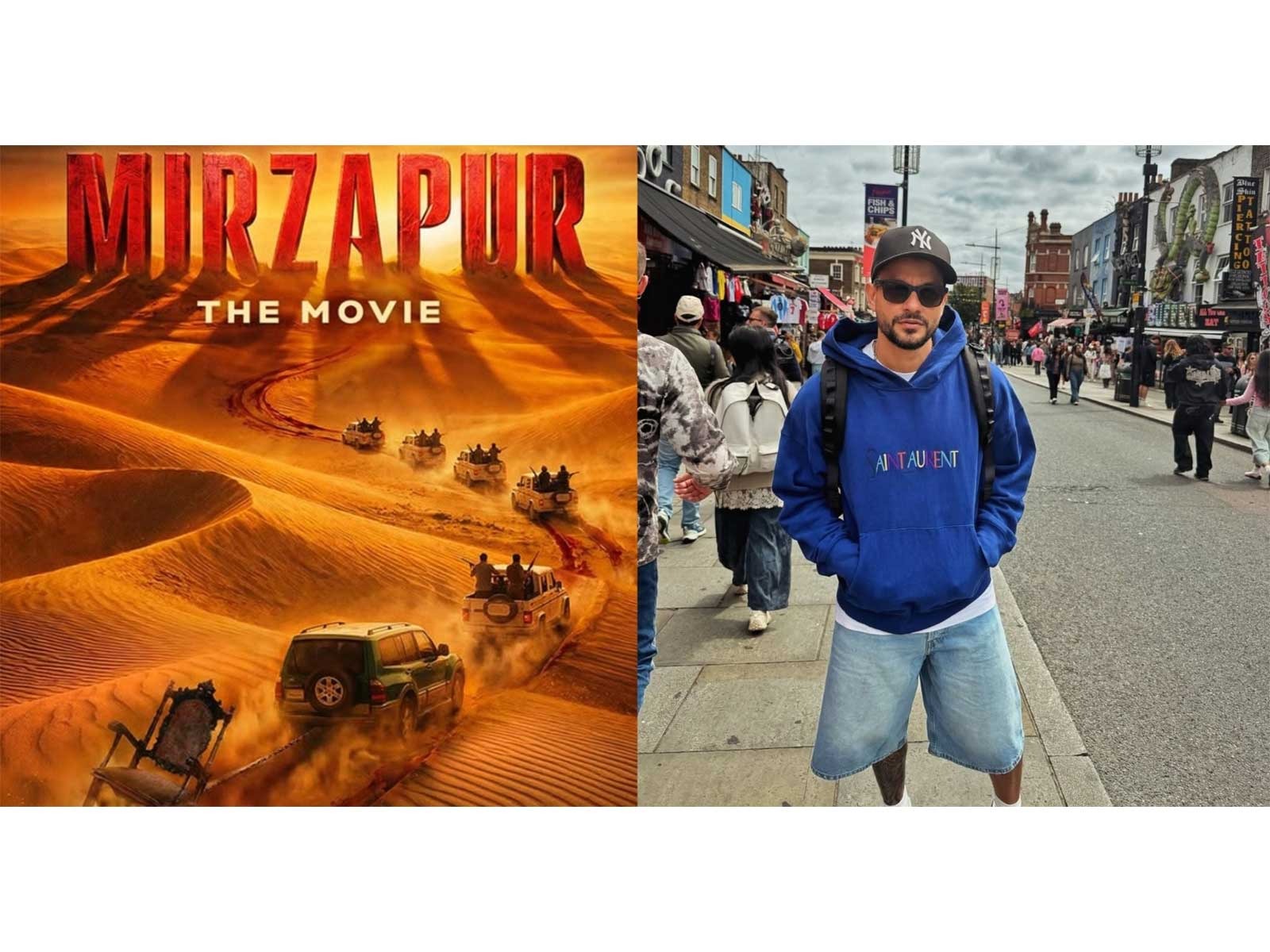 Poster of 'Mirzapur: The Movie (Photo/Instagram/@excelmovies) and Kunal Kemmu (Instagram@KunalKemmu)