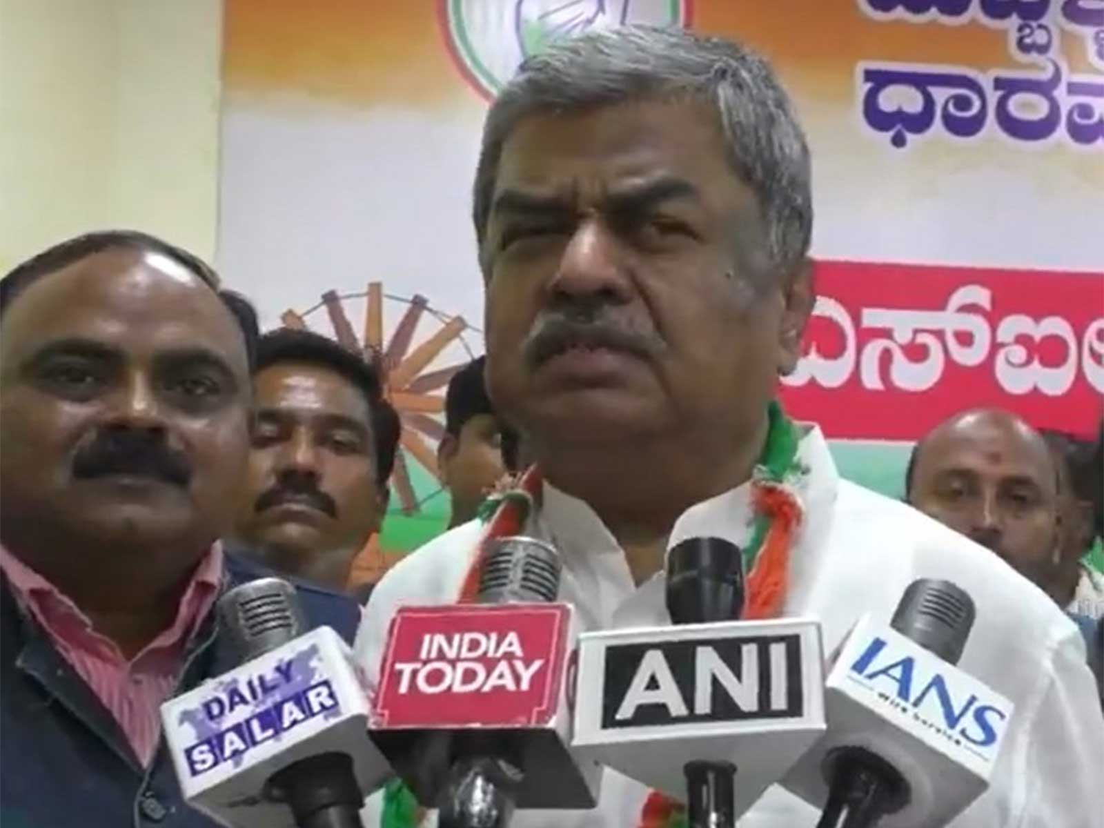 Karnataka Pradesh Congress Committee (KPCC) President B.K. Hariprasad (Photo/ANI)