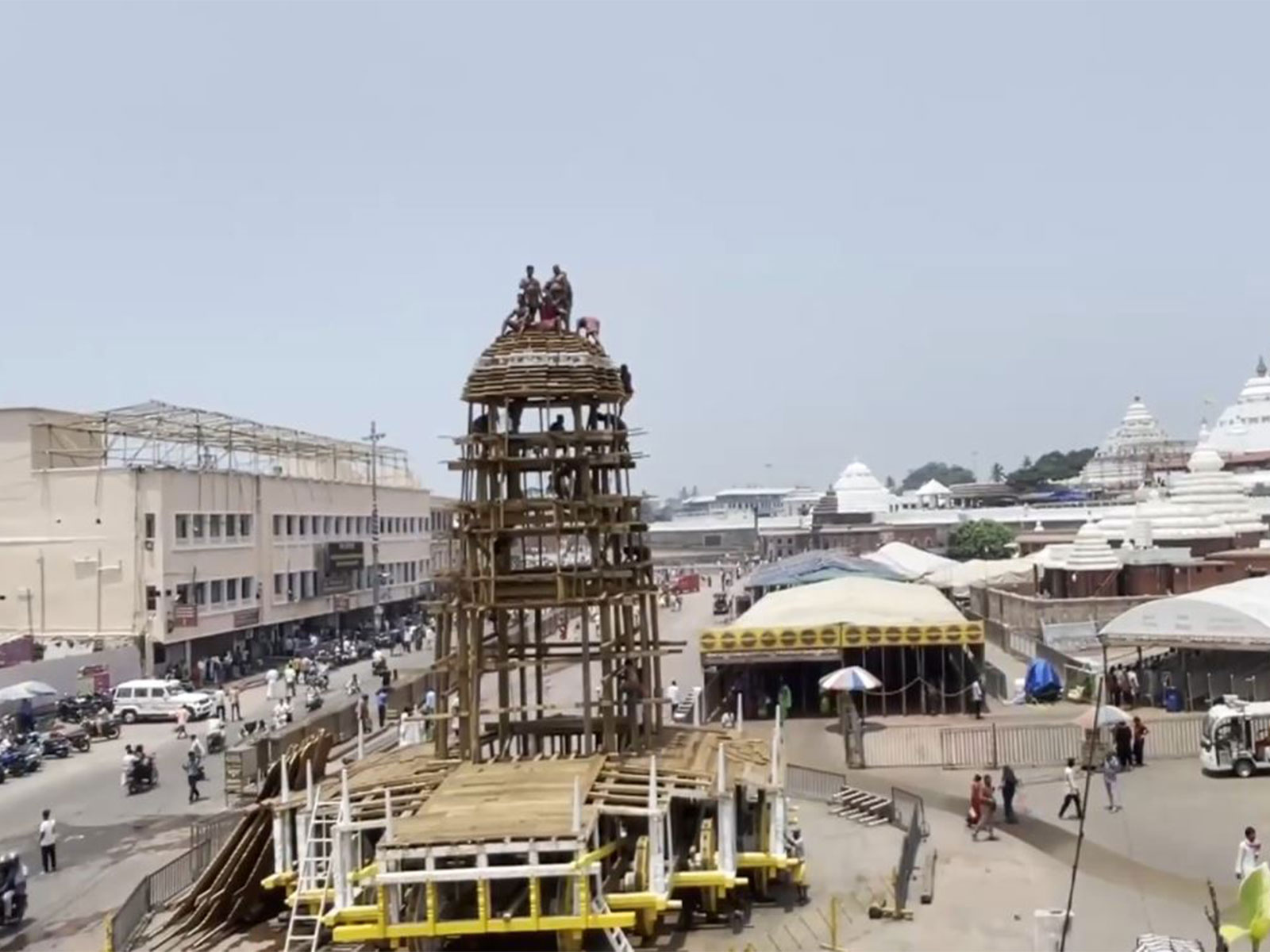 Preparations underway for Jagannath Rath Yatra 2026 chariot construction (Photo/ANI) Preparations underway for Jagannath Rath Yatra 2026 chariot construction (Photo/ANI)