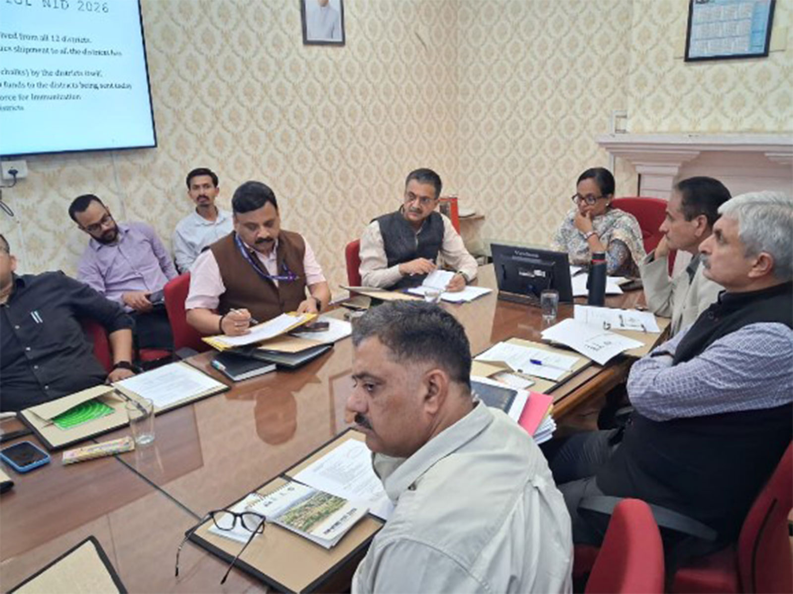 National Health Mission (NHM) meeting (Photo/ANI) National Health Mission (NHM) meeting (Photo/ANI)