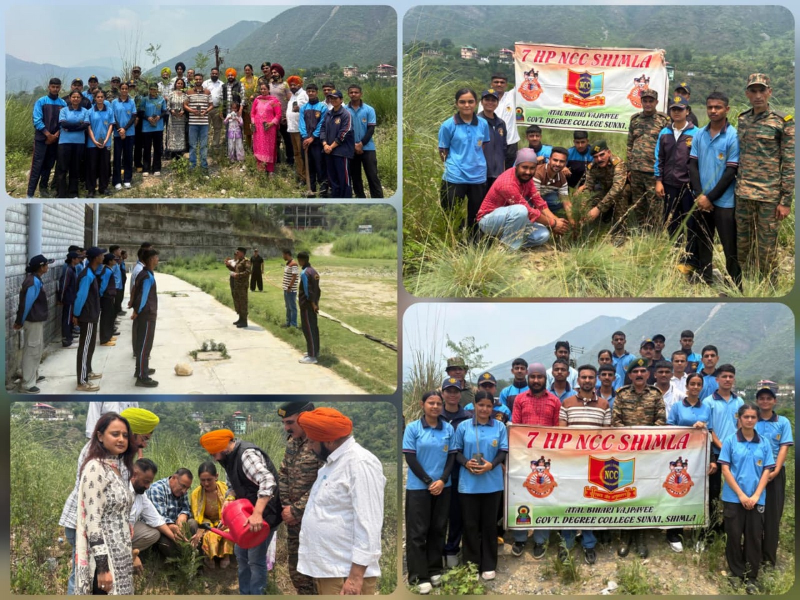 A joint plantation drive in Sunni Tehsil of Shimla district (Photo/ANI)