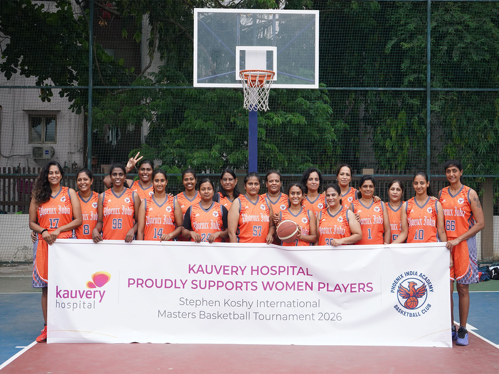 Kauvery Hospital Supports Women Players Participating in the Stephen Koshy International Masters Basketball Tournament 2026