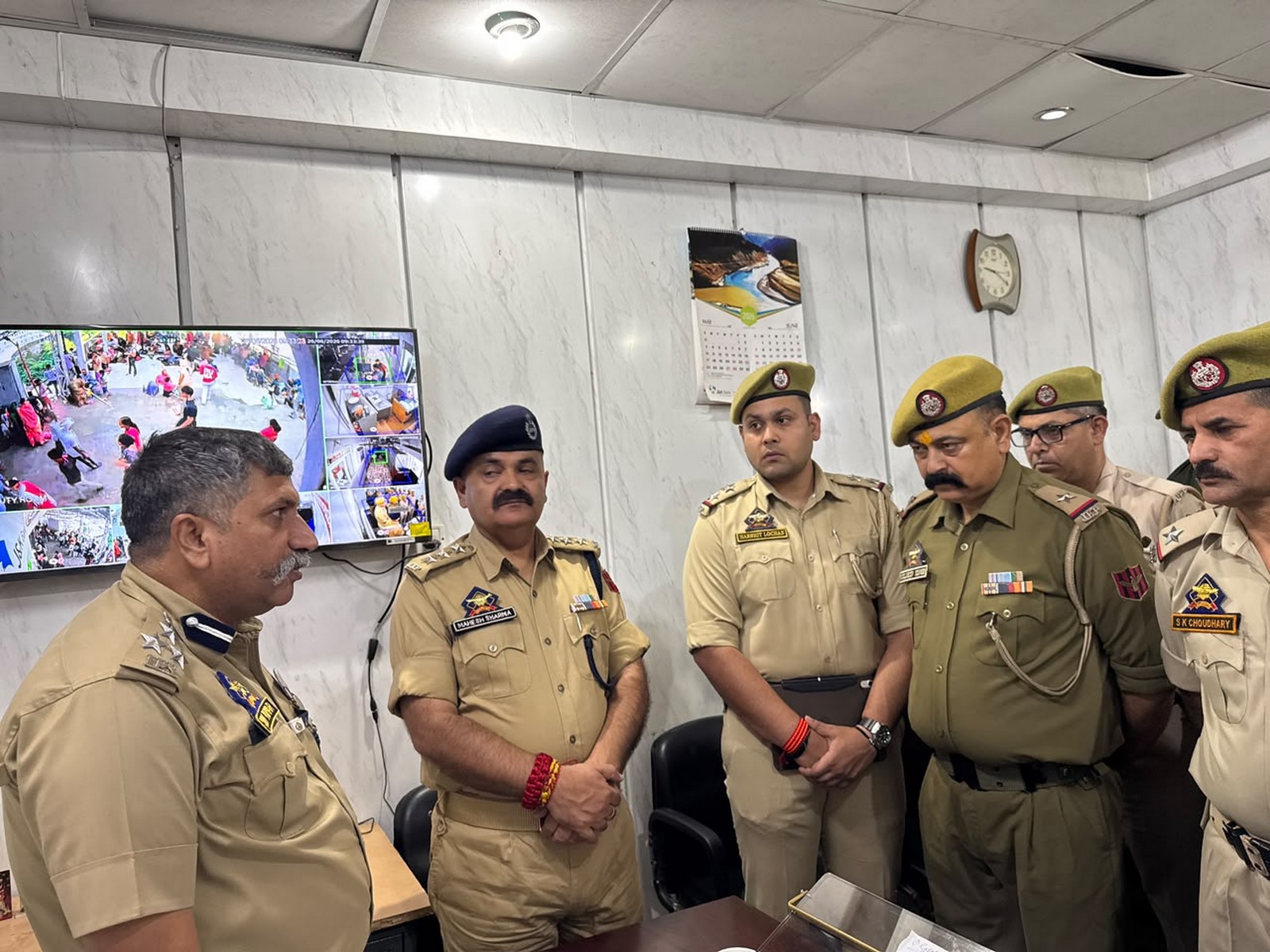 DIG Udhampur-Reasi Range chairs security review meeting for Vaishno Devi Yatra (Photo/ANI) DIG Udhampur-Reasi Range chairs security review meeting for Vaishno Devi Yatra (Photo/ANI)