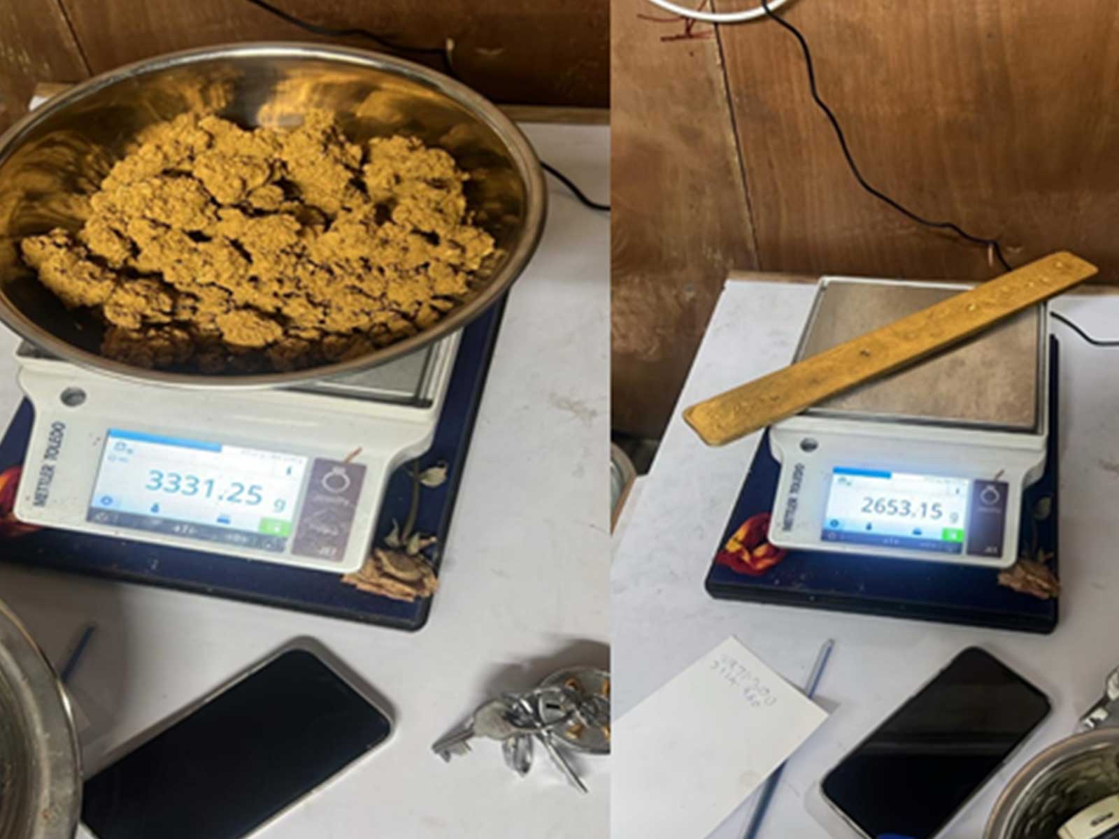 Seized gold from melting facility in Mumbai (Photo/PIB) Seized gold from melting facility in Mumbai (Photo/PIB)