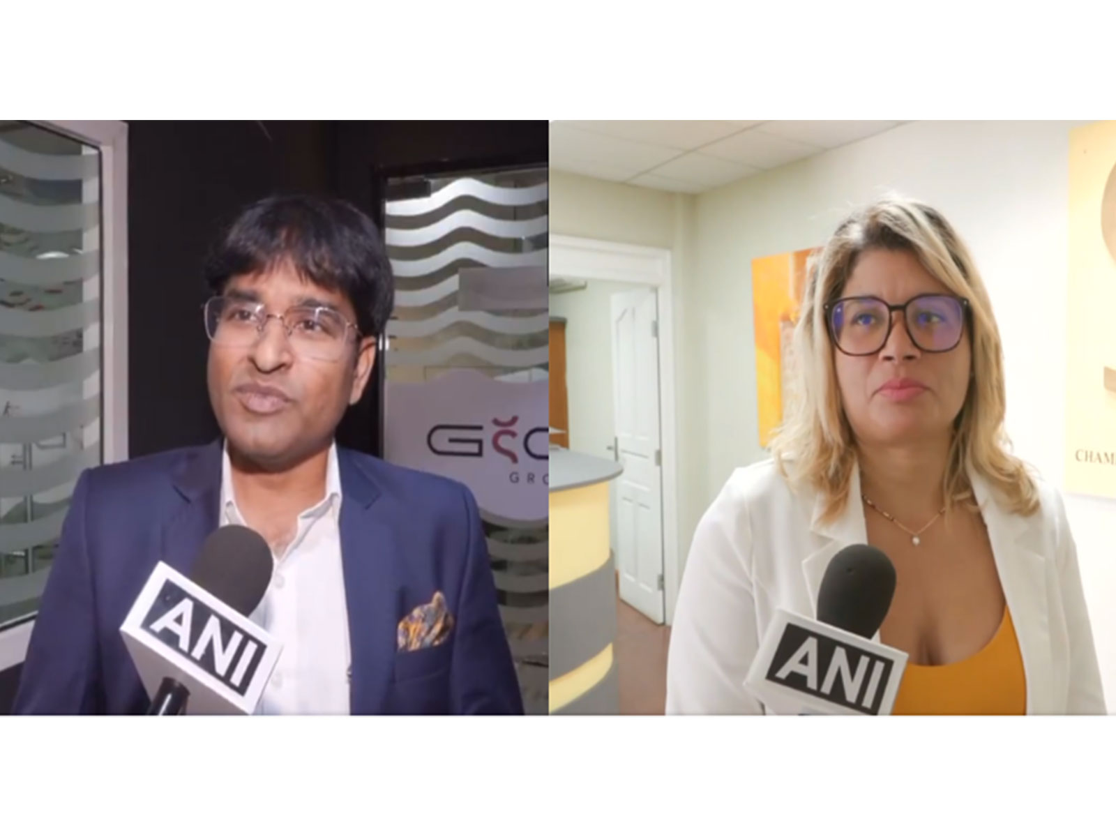 Venu Gopal Beravelli; Iouana Pillay (Photo/ANI)