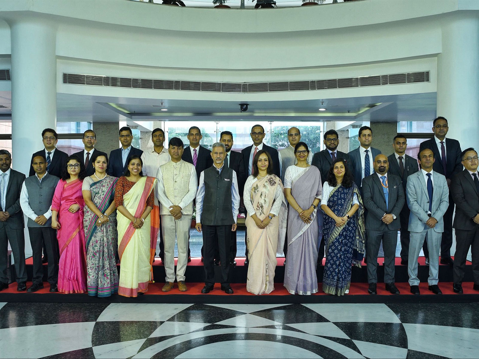 External Affairs Minister S Jaishankar with Indian Foreign Service 2010 batch (Photo: X@DrSJaishankar)