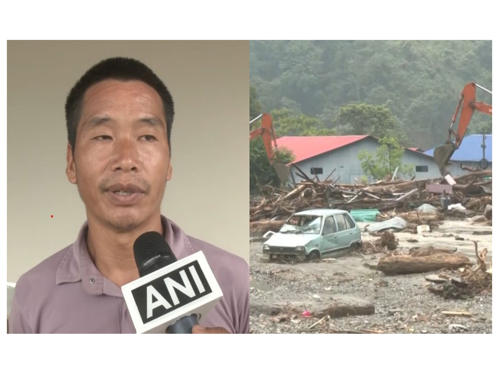 Brother of missing person following Arunachal Prades flood (Photo/ANI)