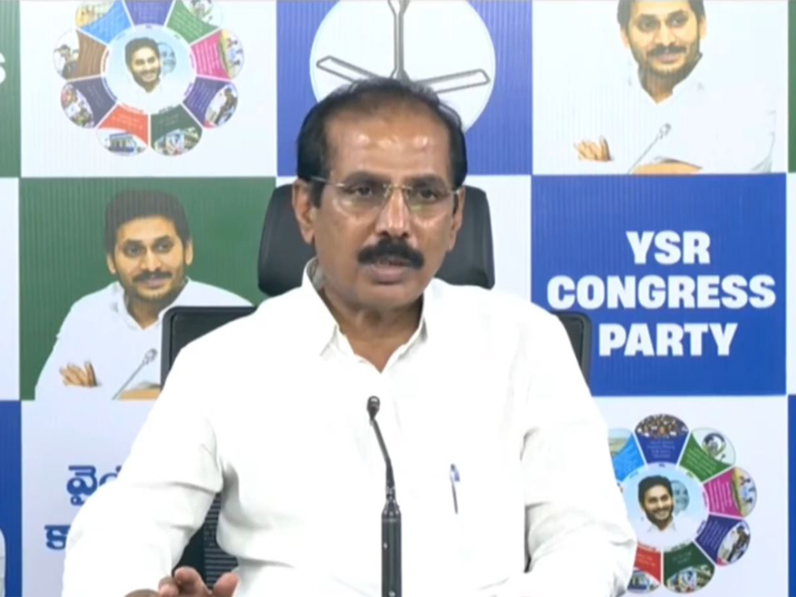 M Manohar Reddy, President of YSRCP Legal Cell (Photo/@YSRCParty)