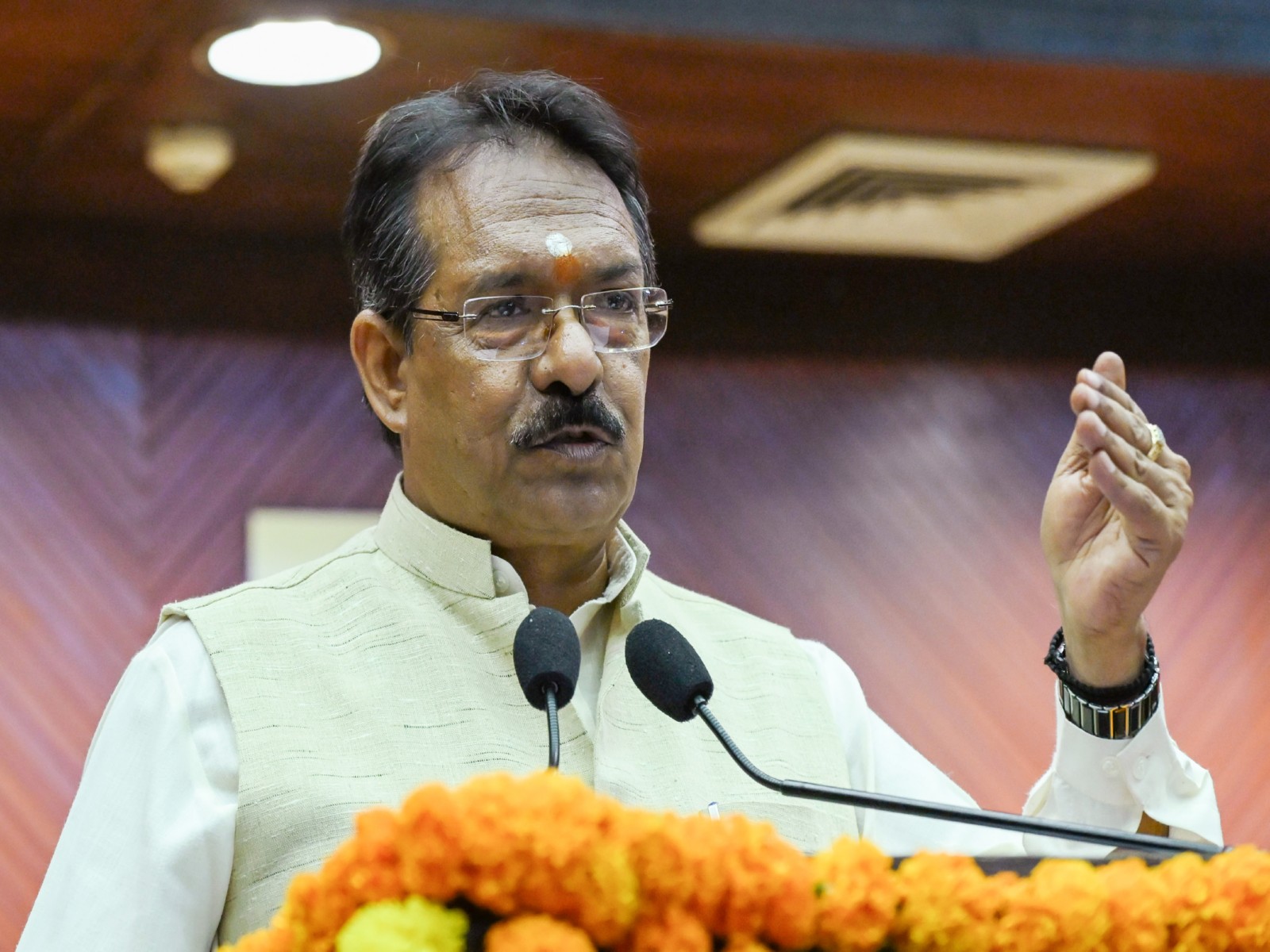 Delhi BJP President Harsh Malhotra, (File Photo/ANI)