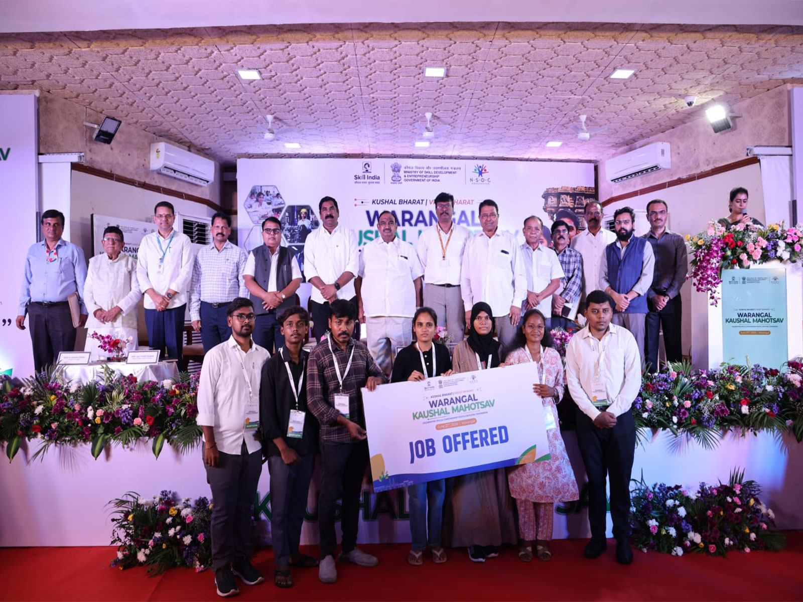 Telangana youth receive job offers (Photo/Ministry of Skill Development and Entrepreneurship)