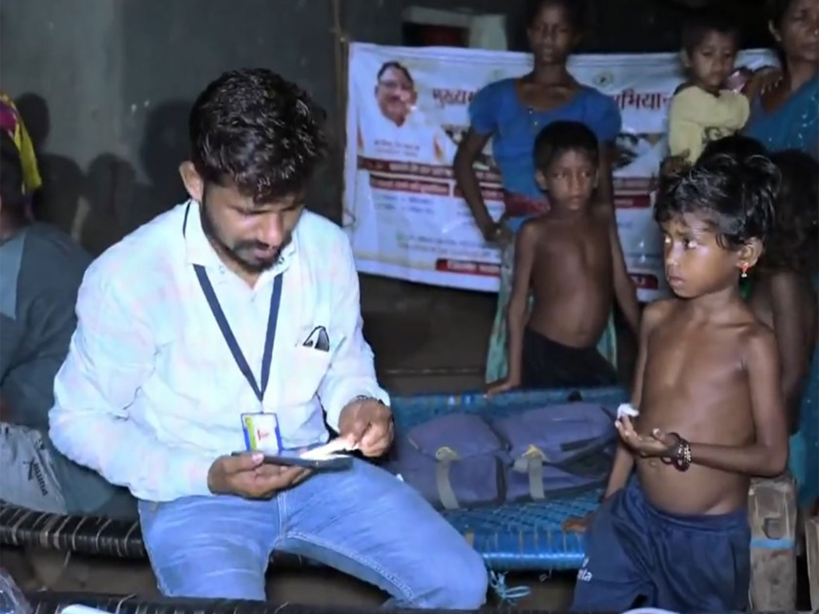 Malnourished children being treated under Mukhyamantri Swasth Bastar Abhiyan (Photo/ANI)