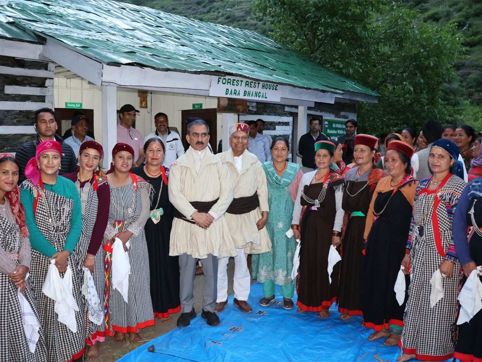 Himachal Pradesh's Chief Minister Sukhvinder Singh Sikhu during a visit to a remote village (Photo/@SukhuSukhvinder)