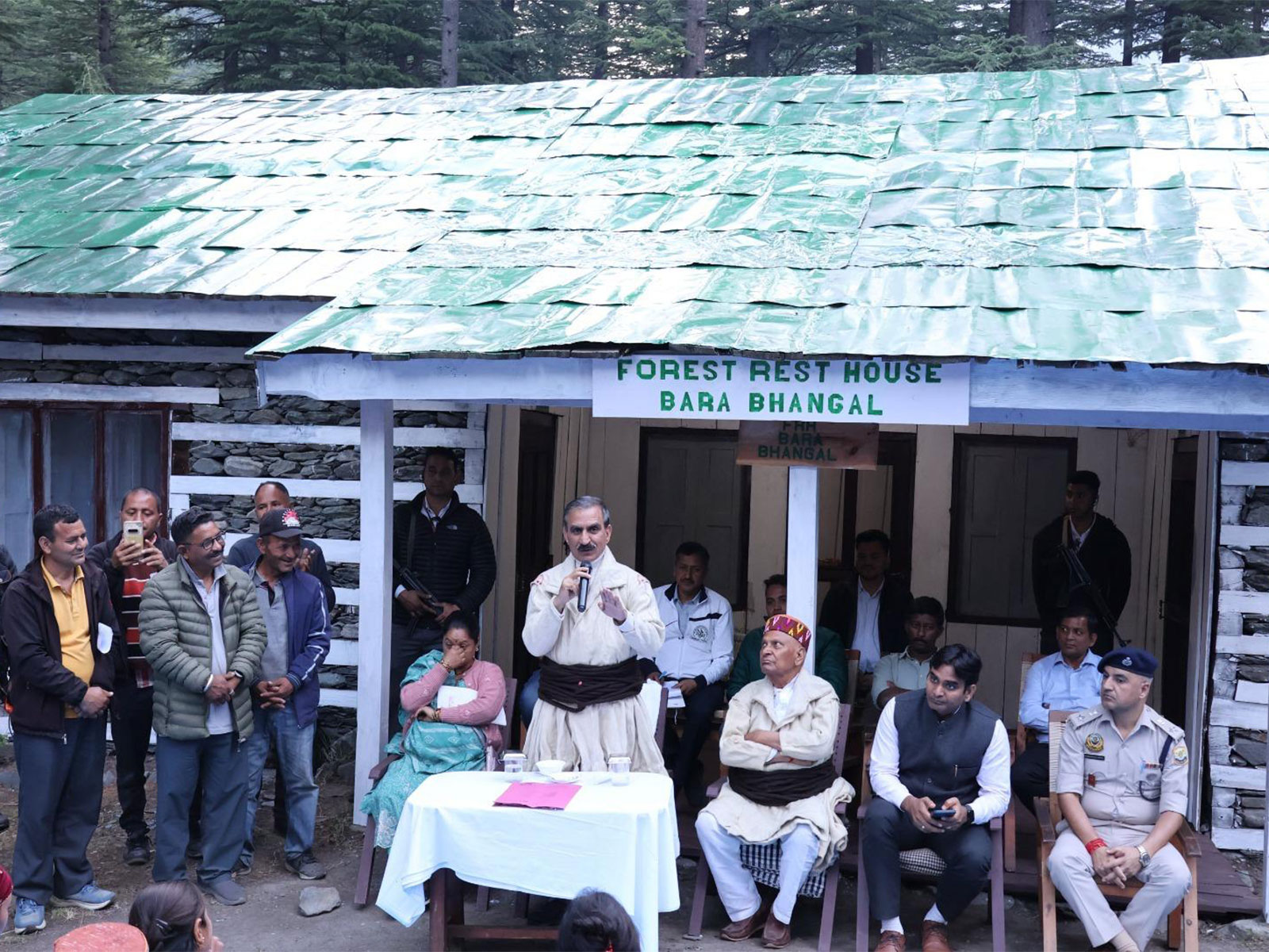 Himachal Pradesh's Chief Minister Sukhvinder Singh Sikhu at Bara Bhangal during a visit to remote village in the State. (Photo/Himachal CMO) Himachal Pradesh's Chief Minister Sukhvinder Singh Sikhu at Bara Bhangal during a visit to remote village in the State. (Photo/Himachal CMO)