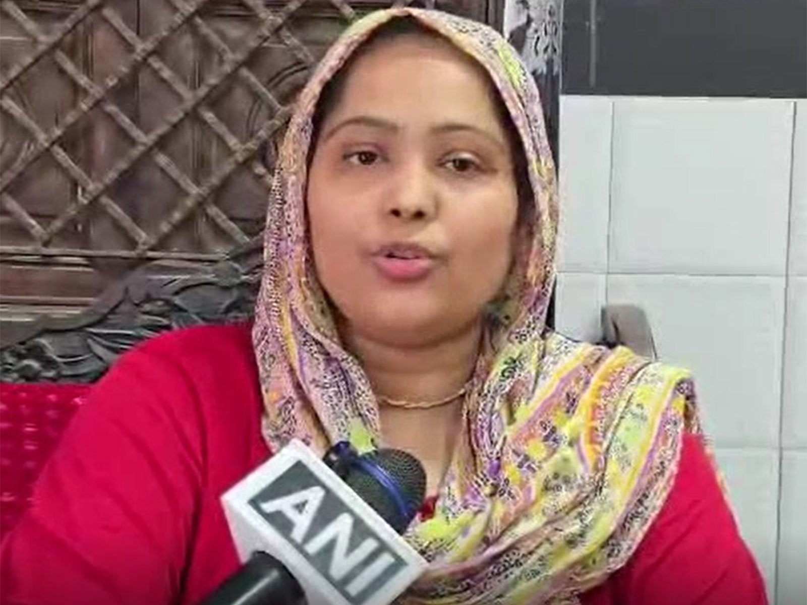 Lance Naik Dinesh Kumar Sharma's Wife Seema Devi (Photo/ANI)