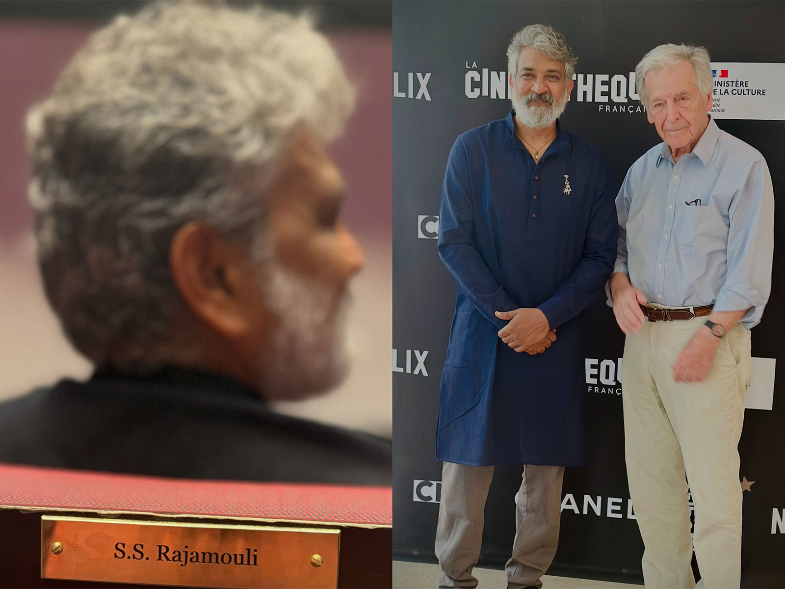 Filmmaker SS Rajamouli at Cinémathèque Française in Paris (Photo/Instagram@ssrajamouli)