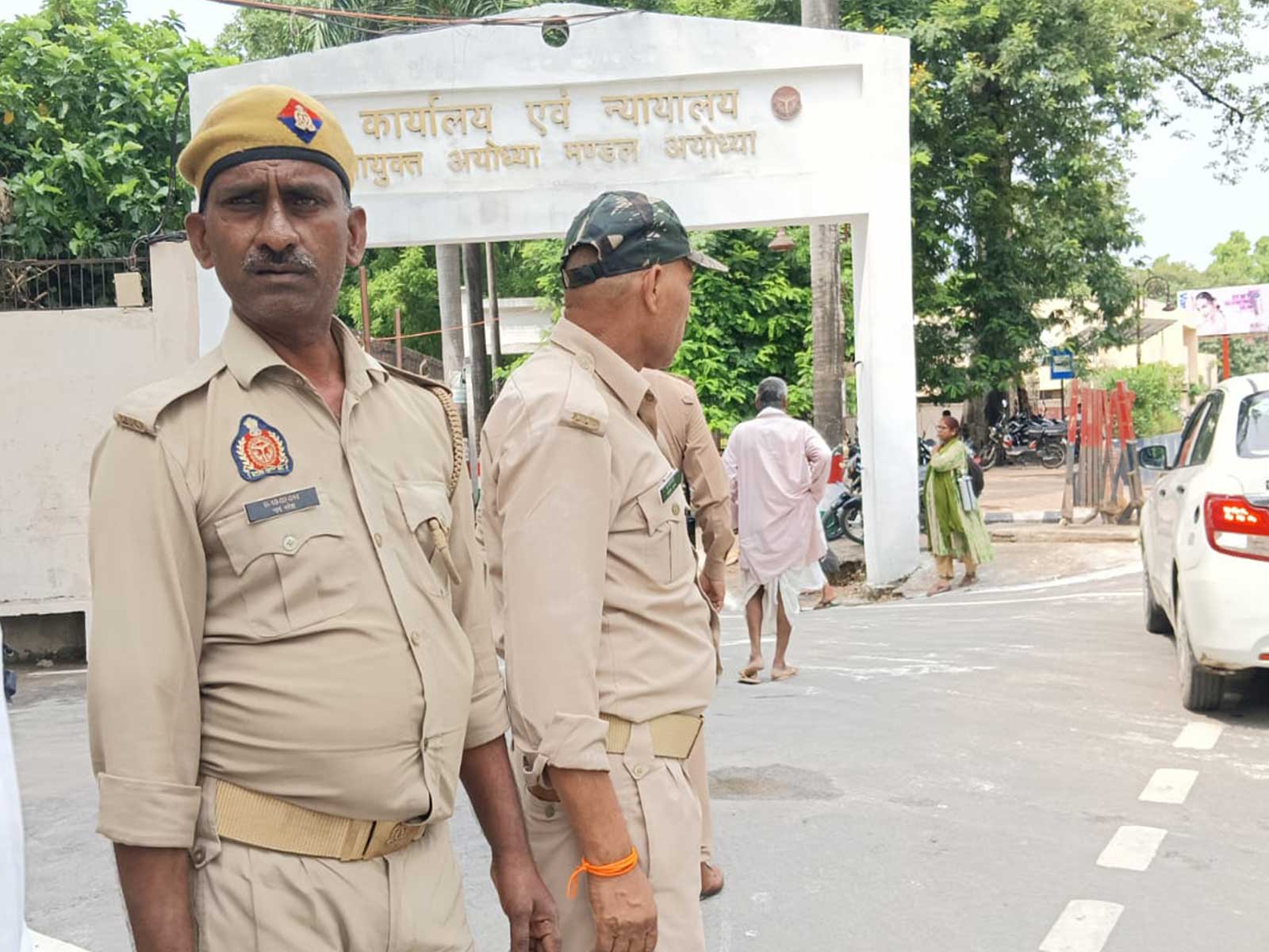 Police personnel outside Special Court for Corruption Act cases (Photo/ANI)