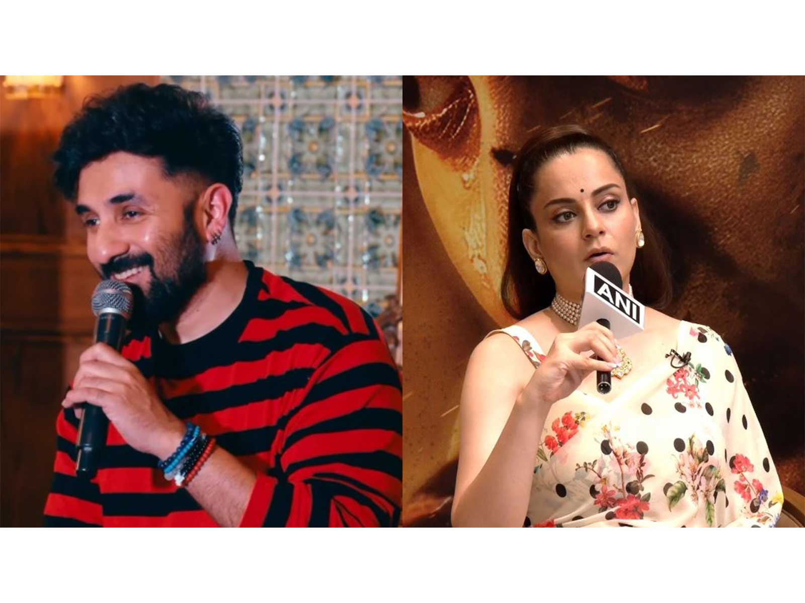 Vir Das (L) Kangana Ranaut (Photos/instagram/@virdas, ANI)