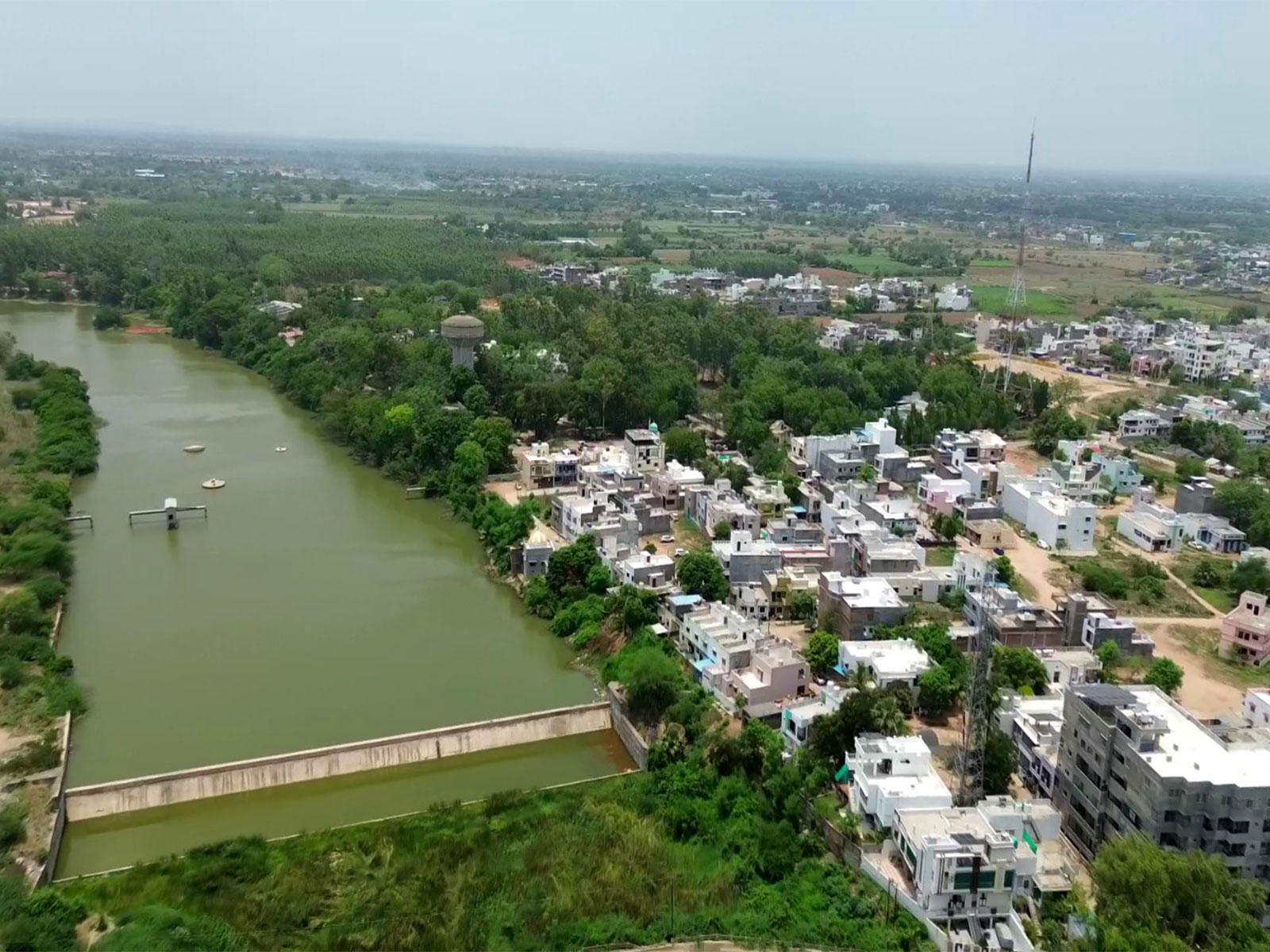 Mesri River in Godhra, Gujarat (Photo/ANI)