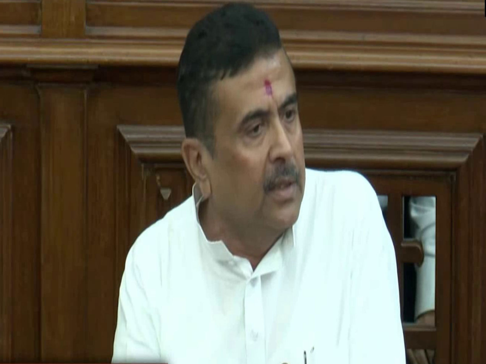 West Bengal Chief Minister Suvendu Adhikari speaking in the state assembly (Photo/ANI)