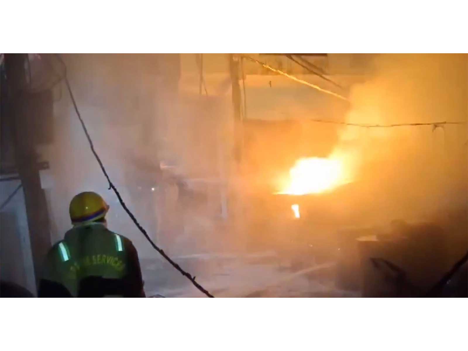 Visual from the spot (Photo/Fire Department) Visual from the spot (Photo/Fire Department)