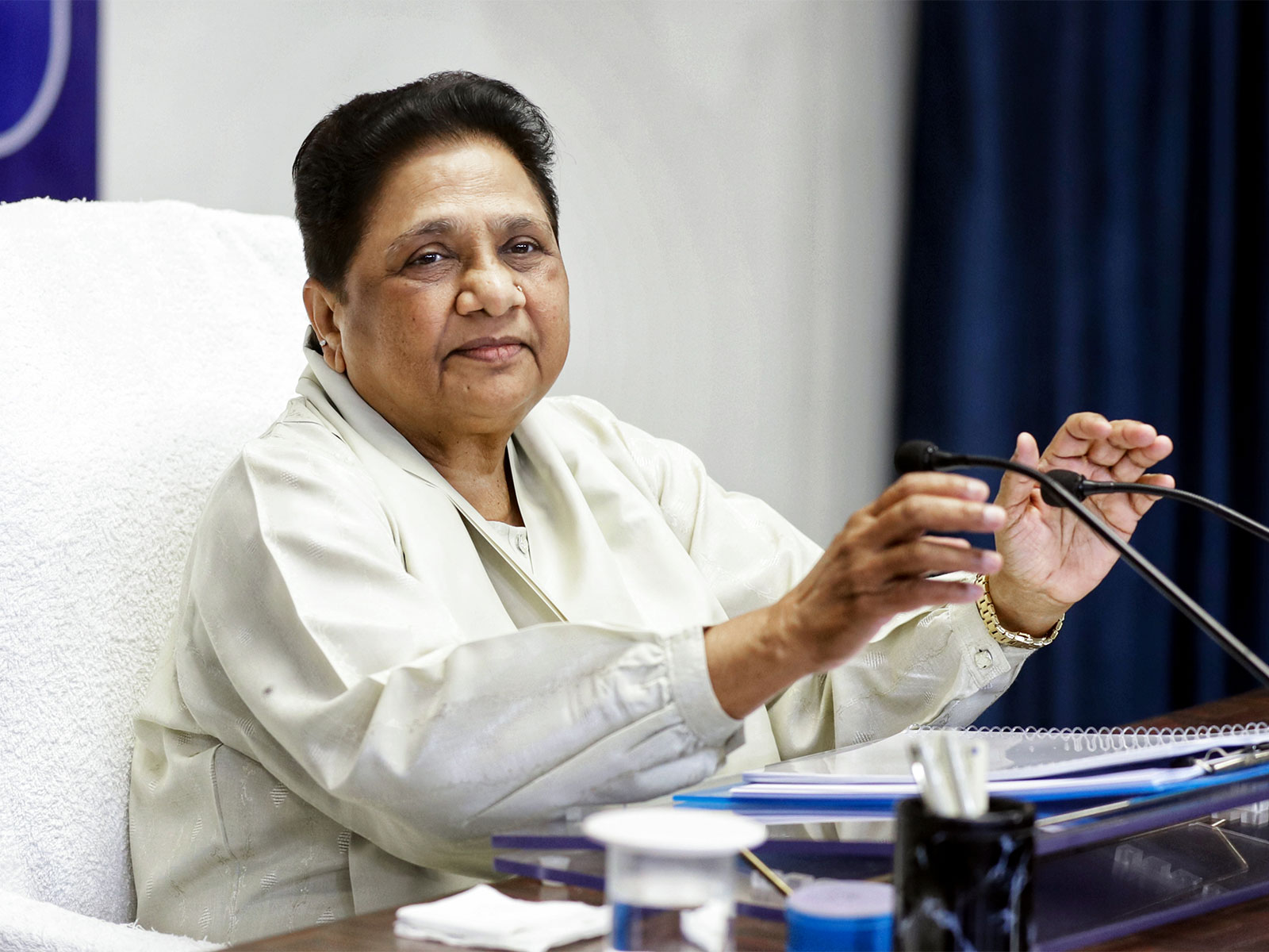 Former Uttar Pradesh Chief Minister Mayawati (Photo/ANI)