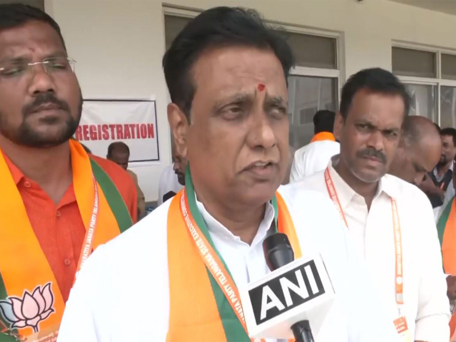 Telangana BJP Spokesperson NV Subhash (Photo/ANI)