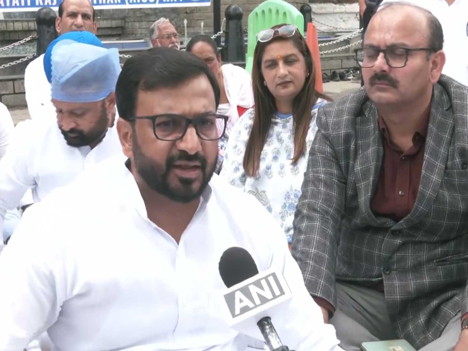 Sunil Panwar, National President of the All India Rajiv Gandhi Panchayati Raj Organisation (Photo/ANI)