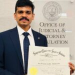 Andhra Pradesh Advocate Becomes Licensed Attorney In Indiana at 25