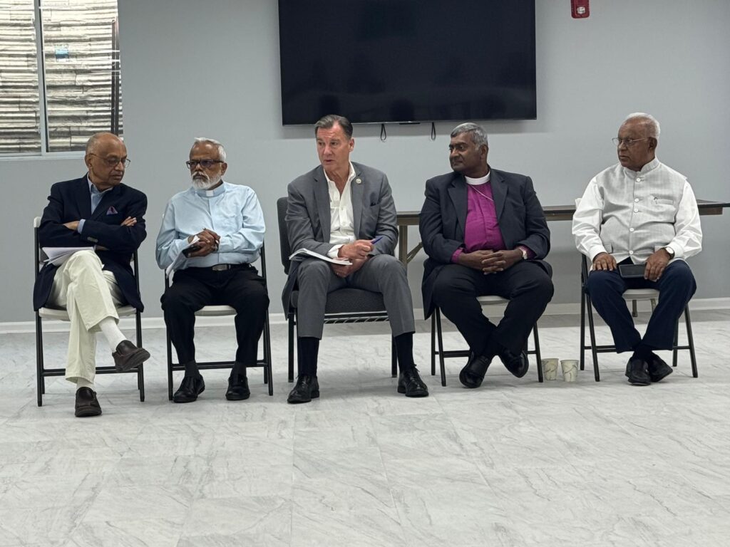 Indian American Christian Delegation Holds Dialogue With Rep. Tom Suozzi