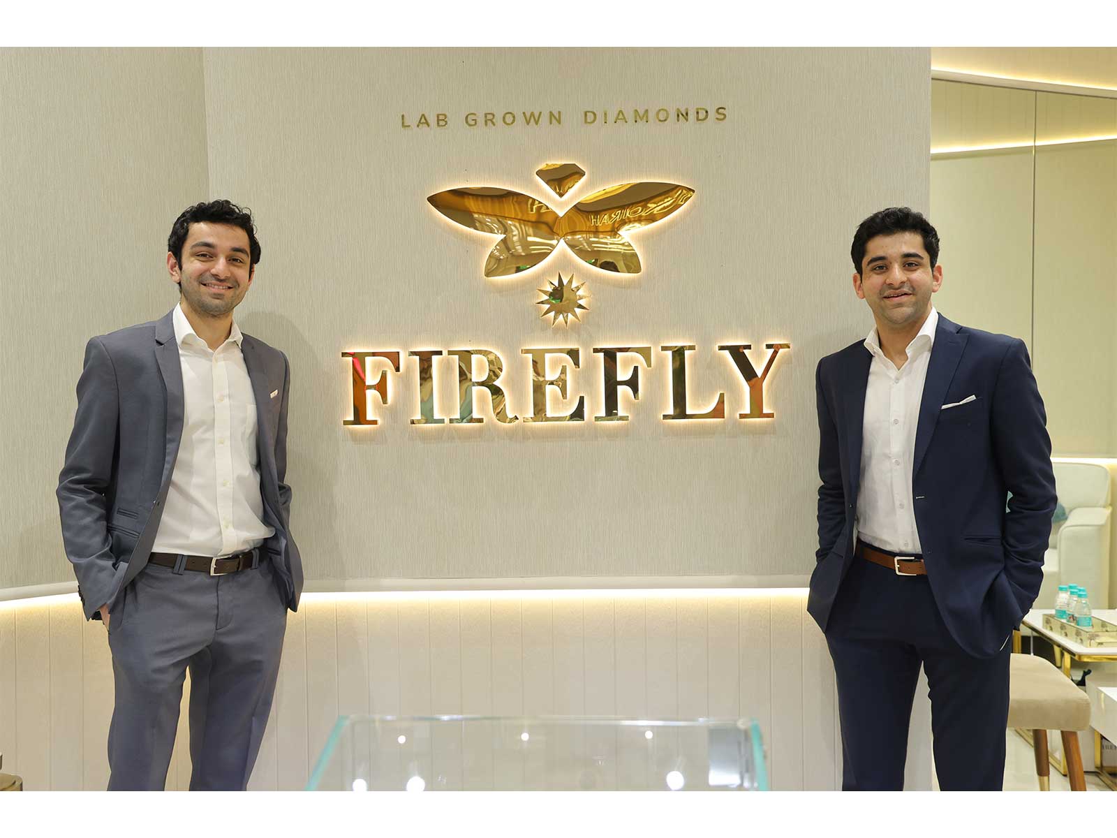 From left to right: Adit Bhansali and Aayush Bhansali, Co-Founders of Firefly Diamonds