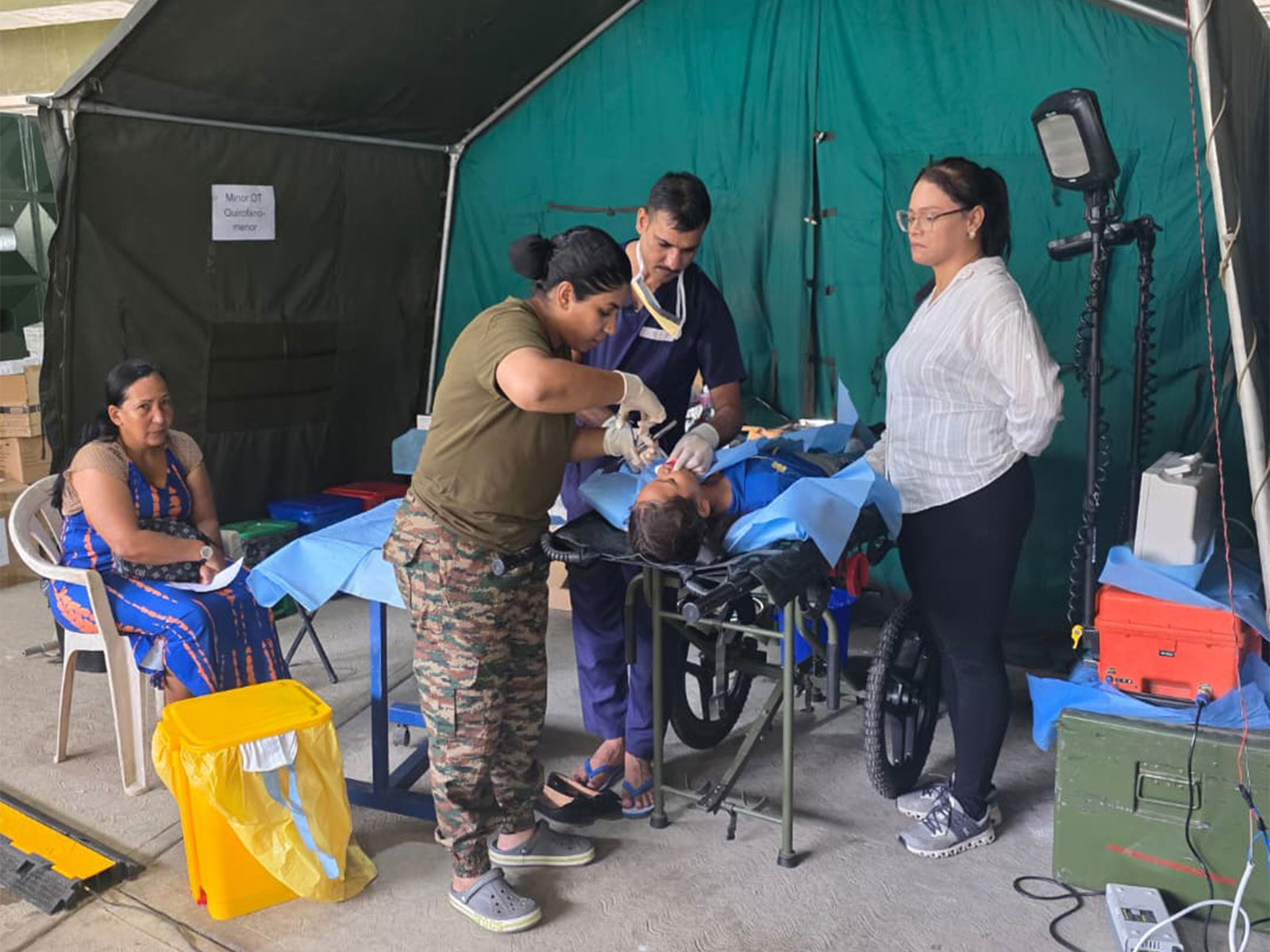 The Indian Army field Hospital in Venezuela (Photo/MEA) The Indian Army field Hospital in Venezuela (Photo/MEA)